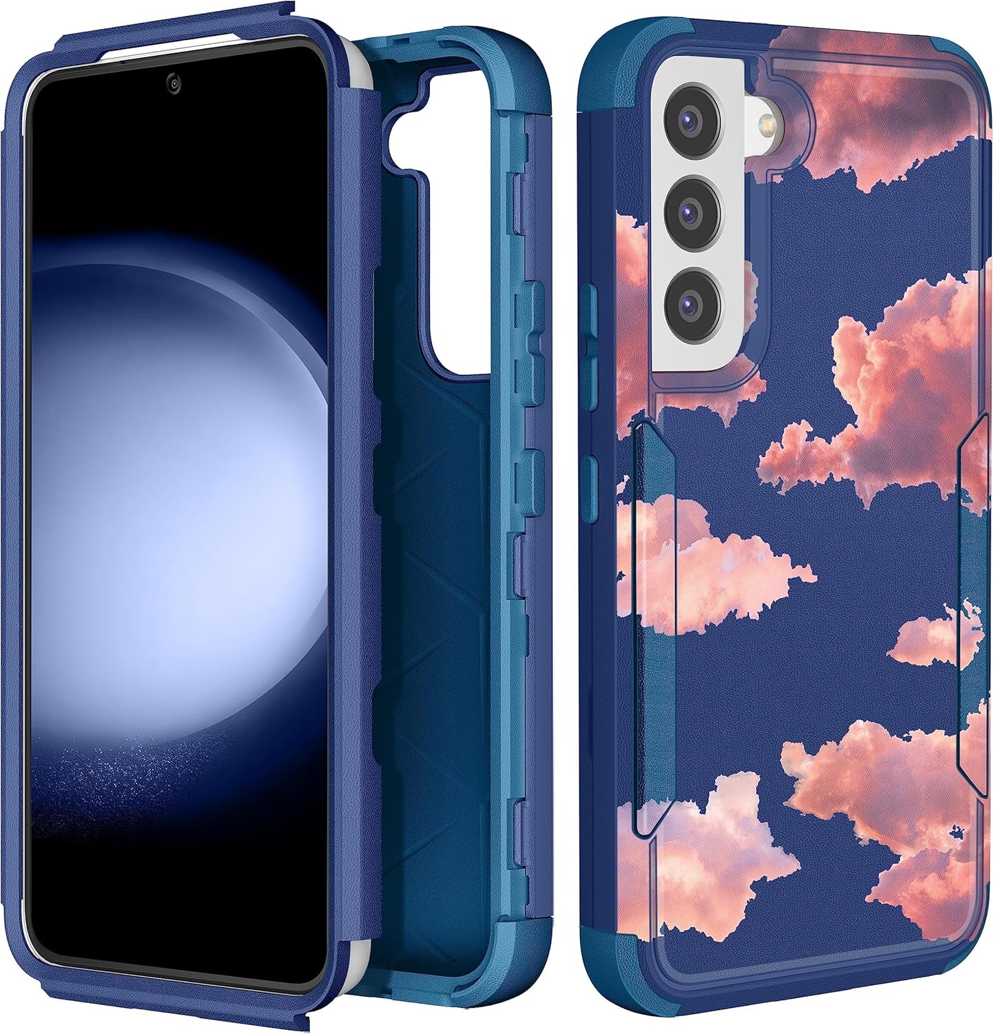 For Samsung Galaxy S22 Case Heavy Duty Protective Designer Strawberry Drop Tested Cute Cases for Men Women Girls Shockproof Protection Rugged Bumper Phone Cover for Galaxy S22 6.1"