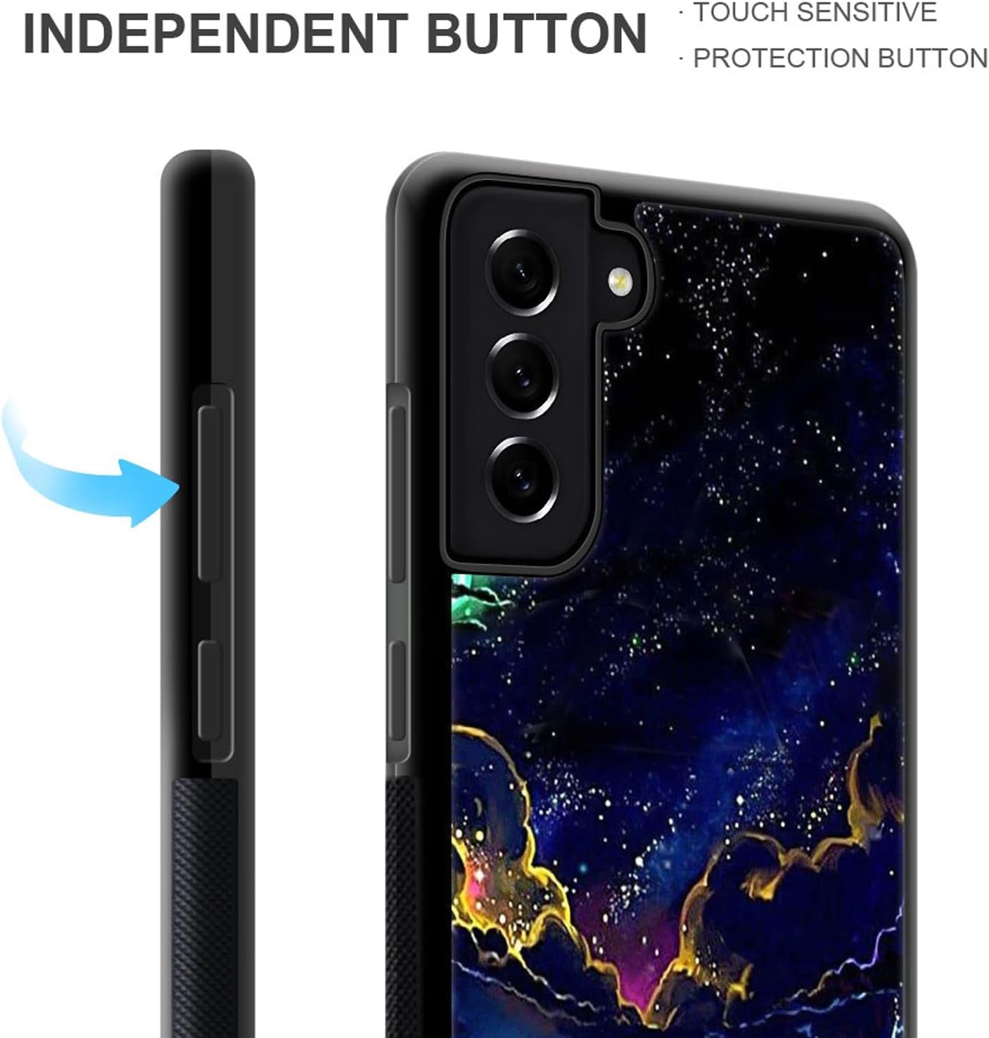 Compatible with Samsung Galaxy S22 plus Case with Beautiful Fantasy Sky Pattern Design Plastic Samsung Galaxy S22 plus Case TPU Bumper Protective Case Samsung Galaxy S22 Plus