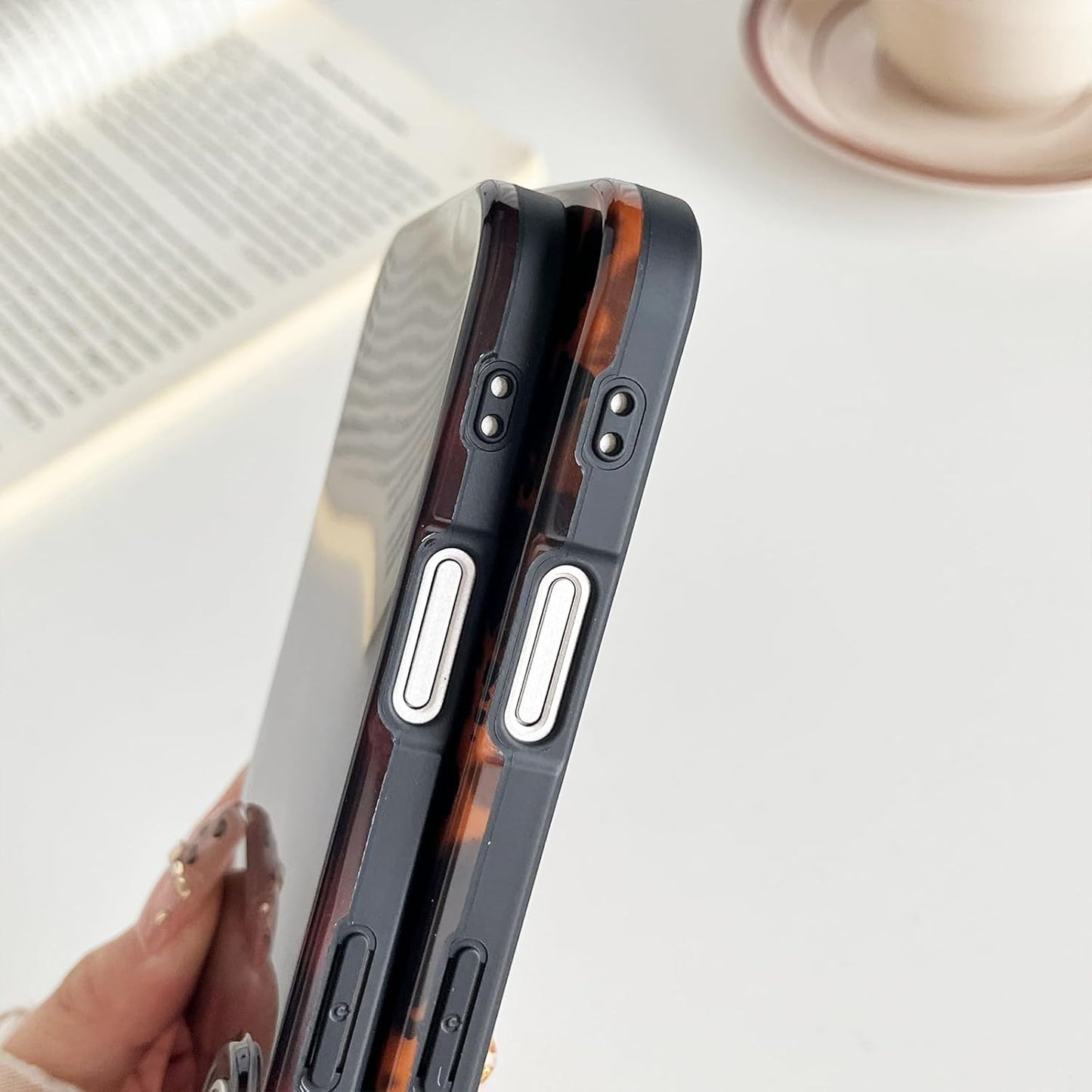 Compatible with Iphone 17 Pro Max Case, Tortoise Shell Chic Amber Brown Print Leopard, Fashion Classic Soft TPU Protective Case for Women Compatible with Iphone 17 Pro Max 6.9 '', Color2