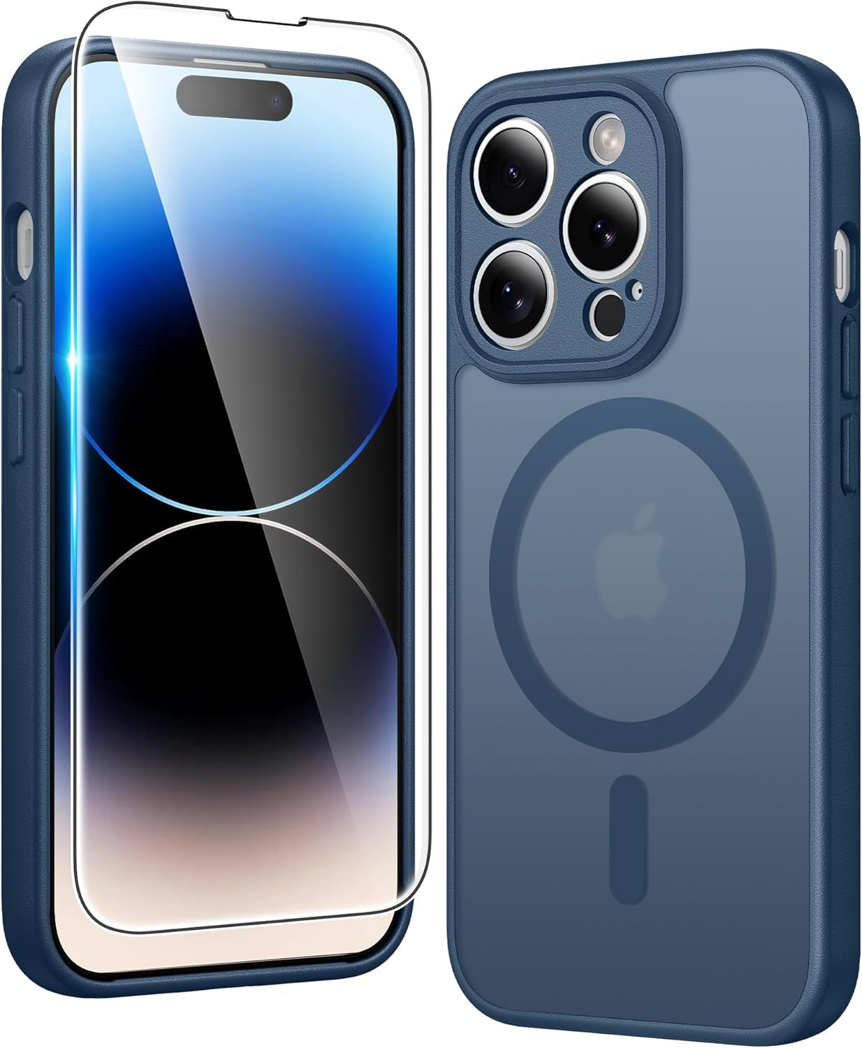 FNTCASE for Iphone 17 Pro-Max Case: Clear Magnetic Phone Cases with Screen Protector Compatible with Magsafe Slim anti Yellowing Rugged Shockproof Protective Transparent Cell Cover (A-Clear)