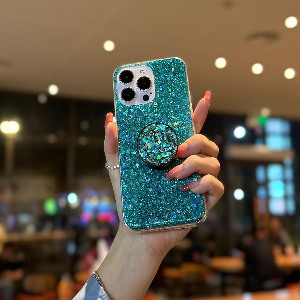 Case for Samsung Galaxy A53 5G Case Glitter Bling for Women Girls Sparkle Cover with Ring Holder Expanding Kickstand Cute Protective Phone Cases (Gold)