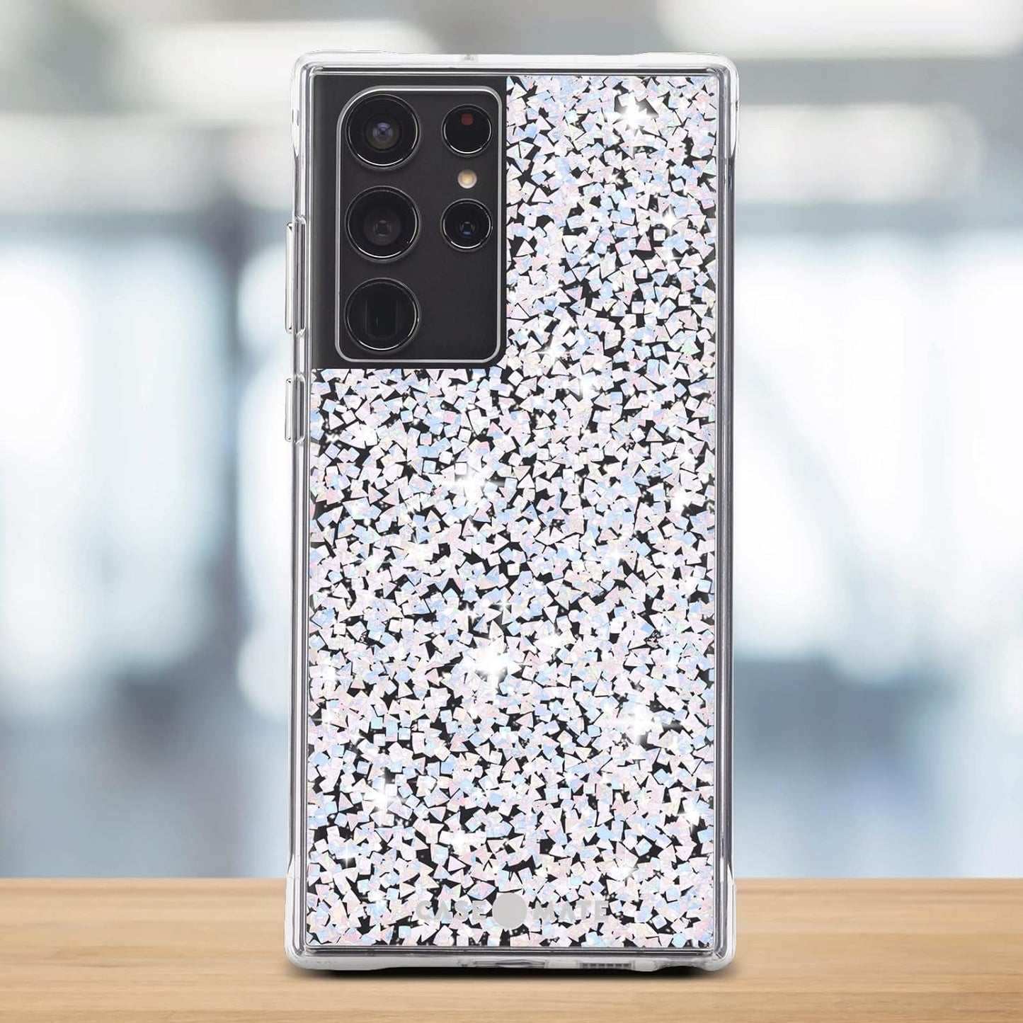 Case-Mate - TWINKLE - Case for Samsung Galaxy S22 Ultra - Reflective Foil Elements - 10 Ft Drop Protection - 6.8 Inch - Stardust