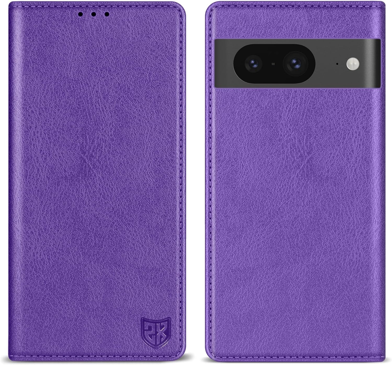 ZZXX for Google Pixel 8 Pro Wallet Case with [RFID Blocking] Card Slot Stand Strong Magnetic Leather Flip Fold Protective Phone Case for Google Pixel 8 Pro Case Wallet(Black-6.7 Inch)  ZZXX Purple Google Pixel 8 