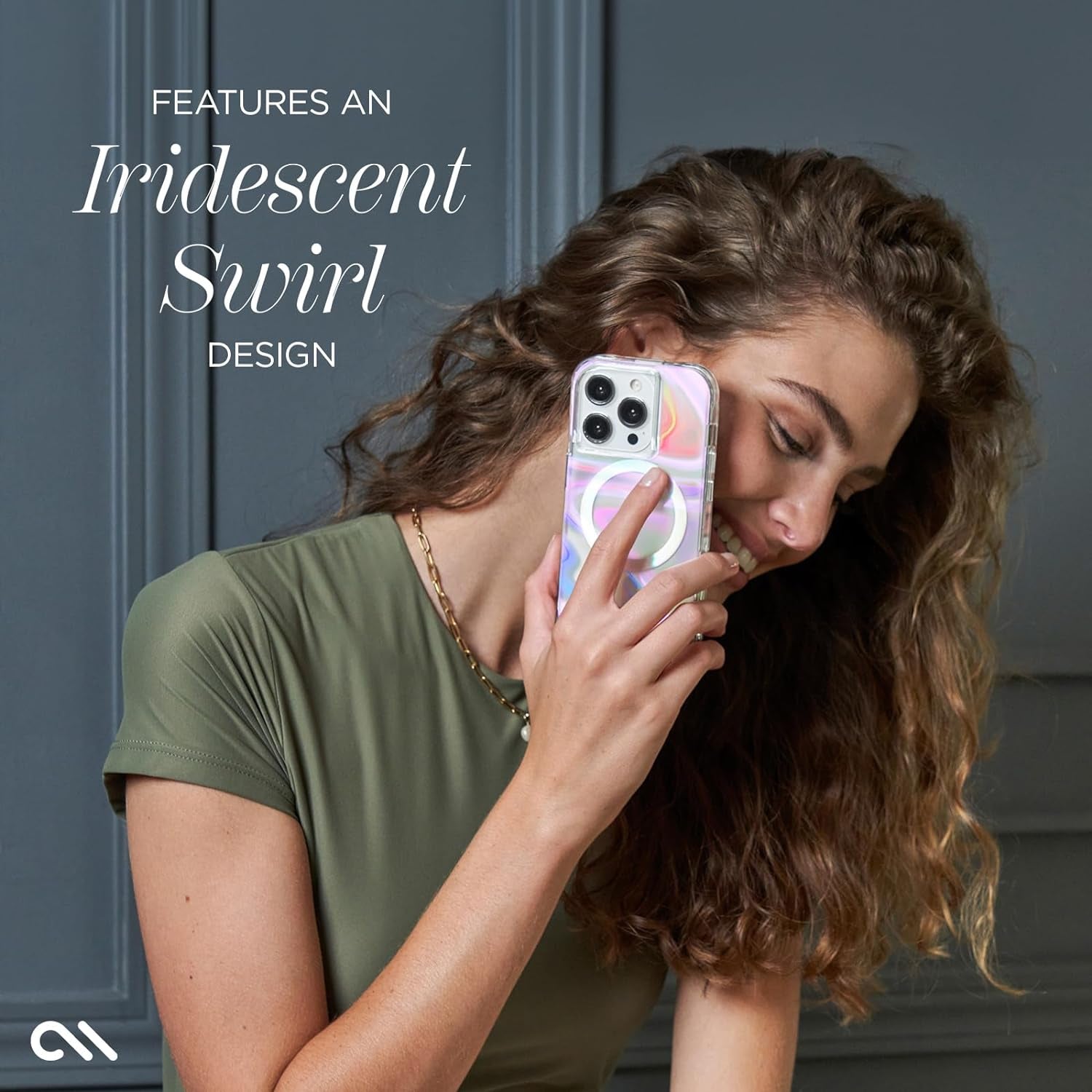 Case-Mate Iphone 15 Pro Case - Soap Bubble [12Ft Drop Protection] [Compatible with Magsafe] Magnetic Cover with Iridescent Swirl Effect for Iphone 15 Pro 6.1", Slim, Shockproof, Anti-Scratch Tech  Case-Mate   