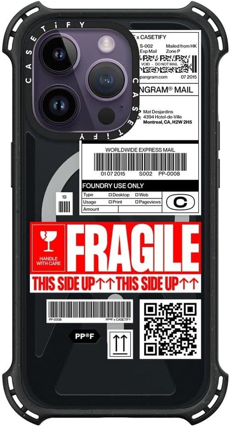 Casetify Bounce Iphone 14 Pro Case [6X Military Grade Drop Tested / 21.3Ft Drop Protection/Compatible with Magsafe] - PP-0008 - Triple Black  CASETiFY   