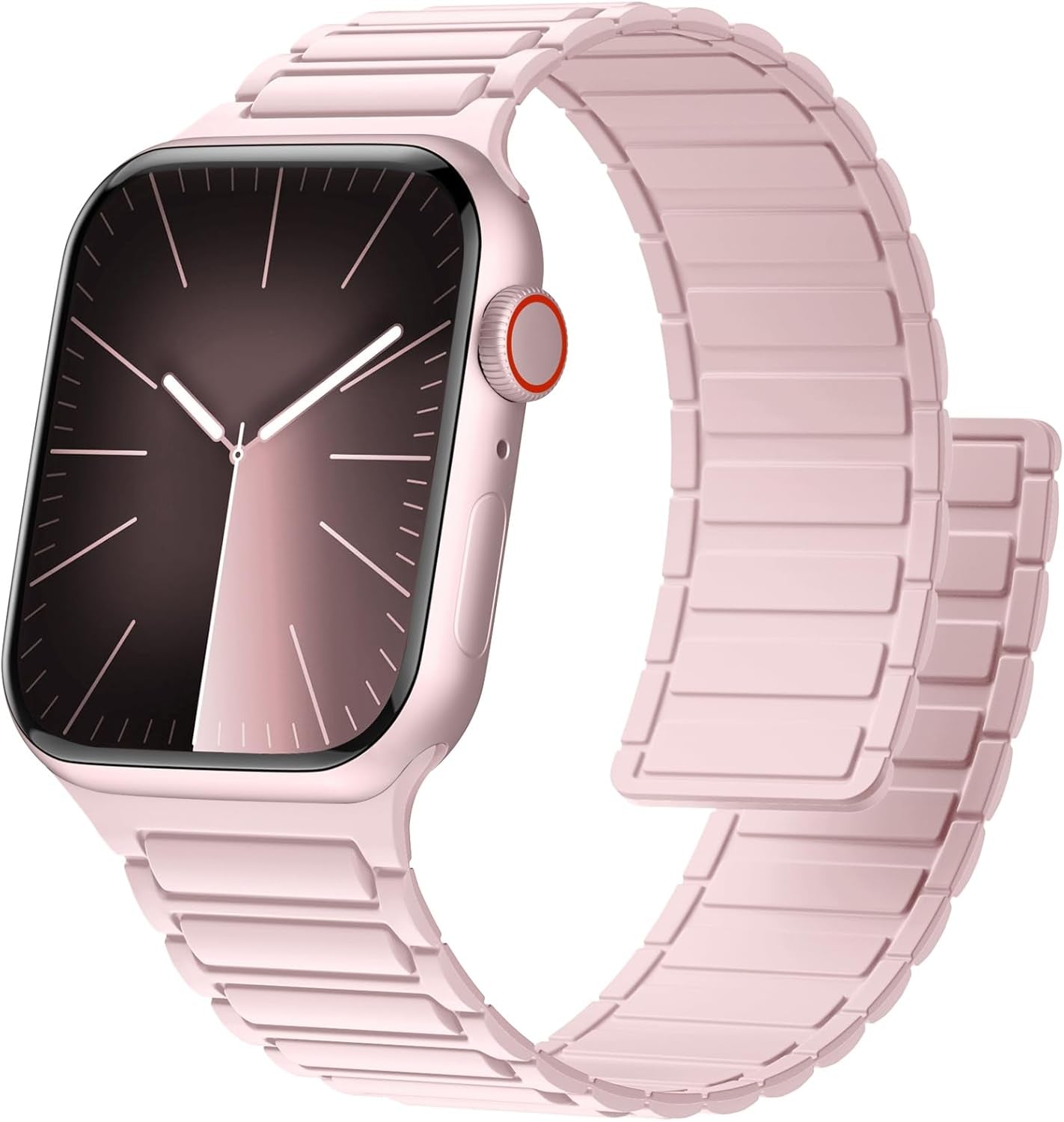 Easuny Silicone Magnetic Watch Band Compatible with Apple Watch 49Mm 45Mm 44Mm 42Mm 41Mm 40Mm 38Mm Bands for Men Women, Sport Solo Loop for Iwatch Series 9 8 7 6 5 4 3 2 1 SE Ultra 2 Ultra 1