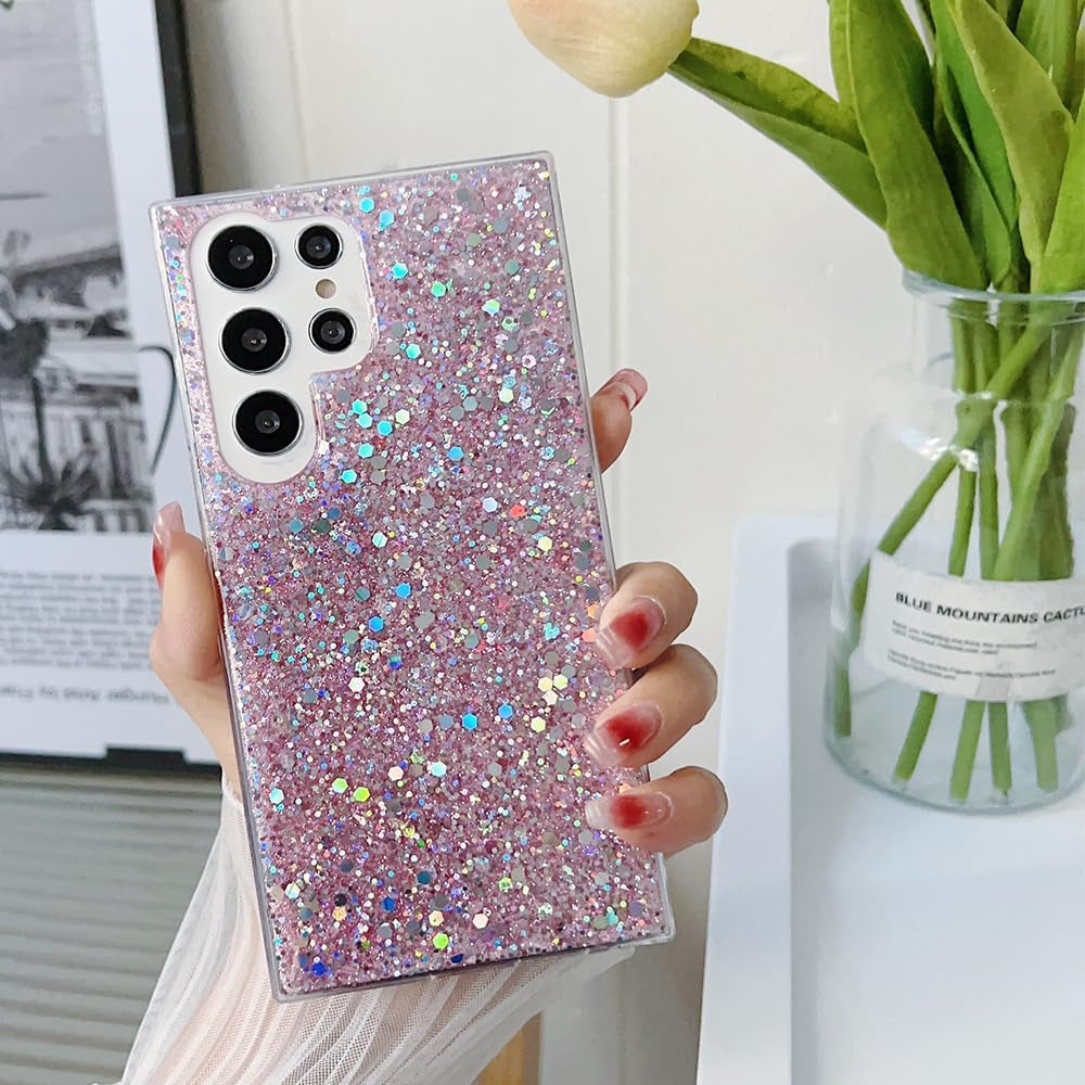 Case for Samsung Galaxy A53 5G Case Glitter Bling for Women Girls Sparkle Cover Cute Protective Phone Cases (Gold)