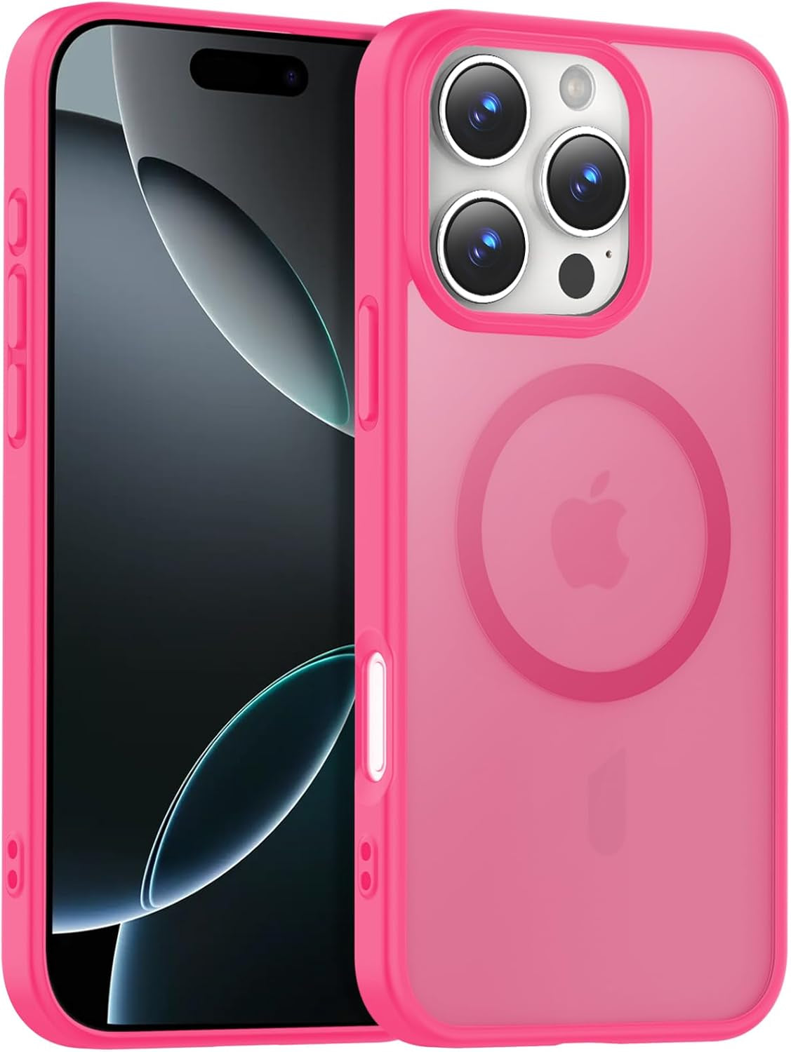 Temdan for Iphone 17 Pro Max Case Clear with Screen Protector, Compatible with Magsafe, Anti-Yellowing, Military-Grade Protection, Shockproof Slim Magnetic Phone Case Cover, Transparent