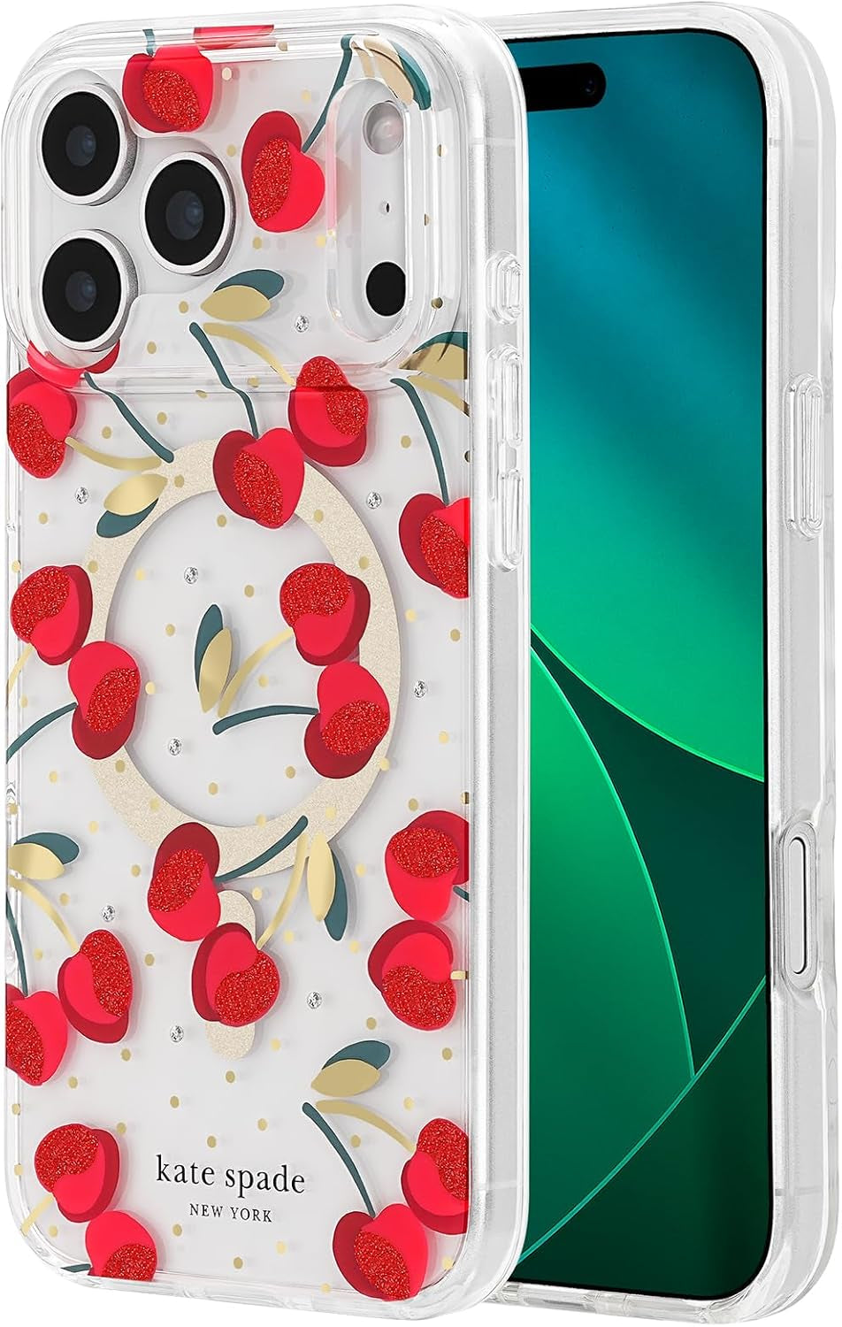 Kate Spade New York Iphone 17 Pro Case - Compatible with Magsafe - Designer Phone Case - Tortoise