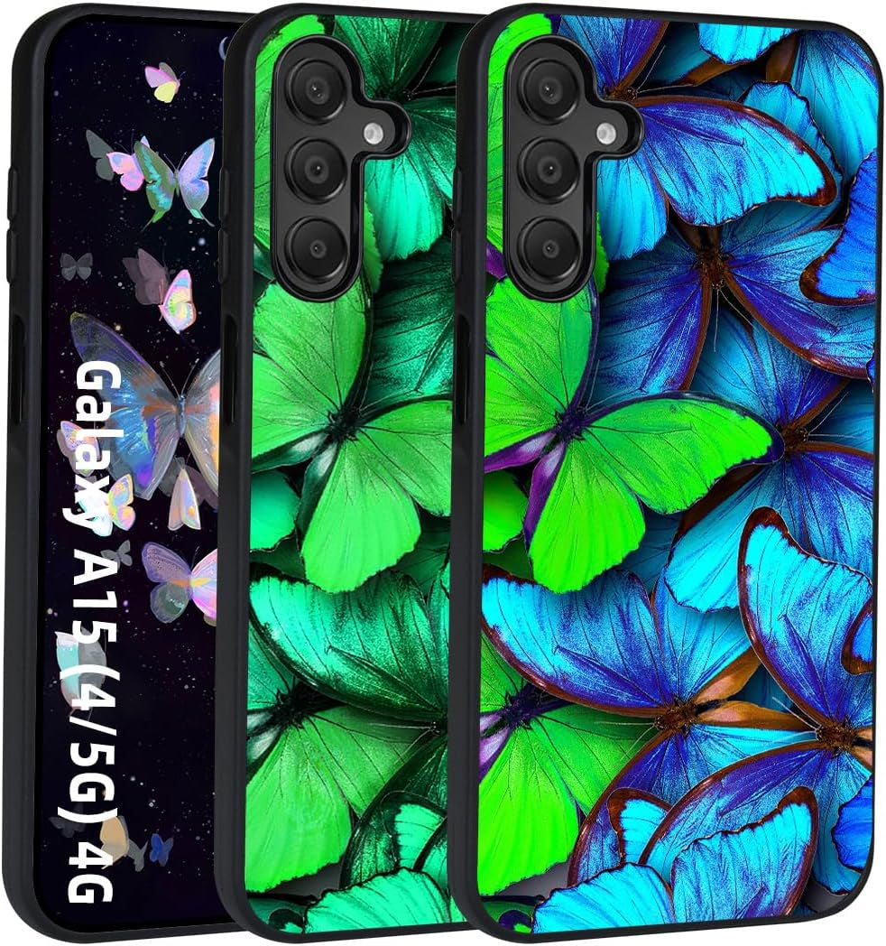 For Samsung Galaxy A13 Case, Slim Fit Glow in the Dark Hybrid Hard PC Soft TPU Bumper Shockproof Drop Protective Girls Women Men Phone Cover for Samsung Galaxy A13 5G Case.-6.5" Inch. Blue