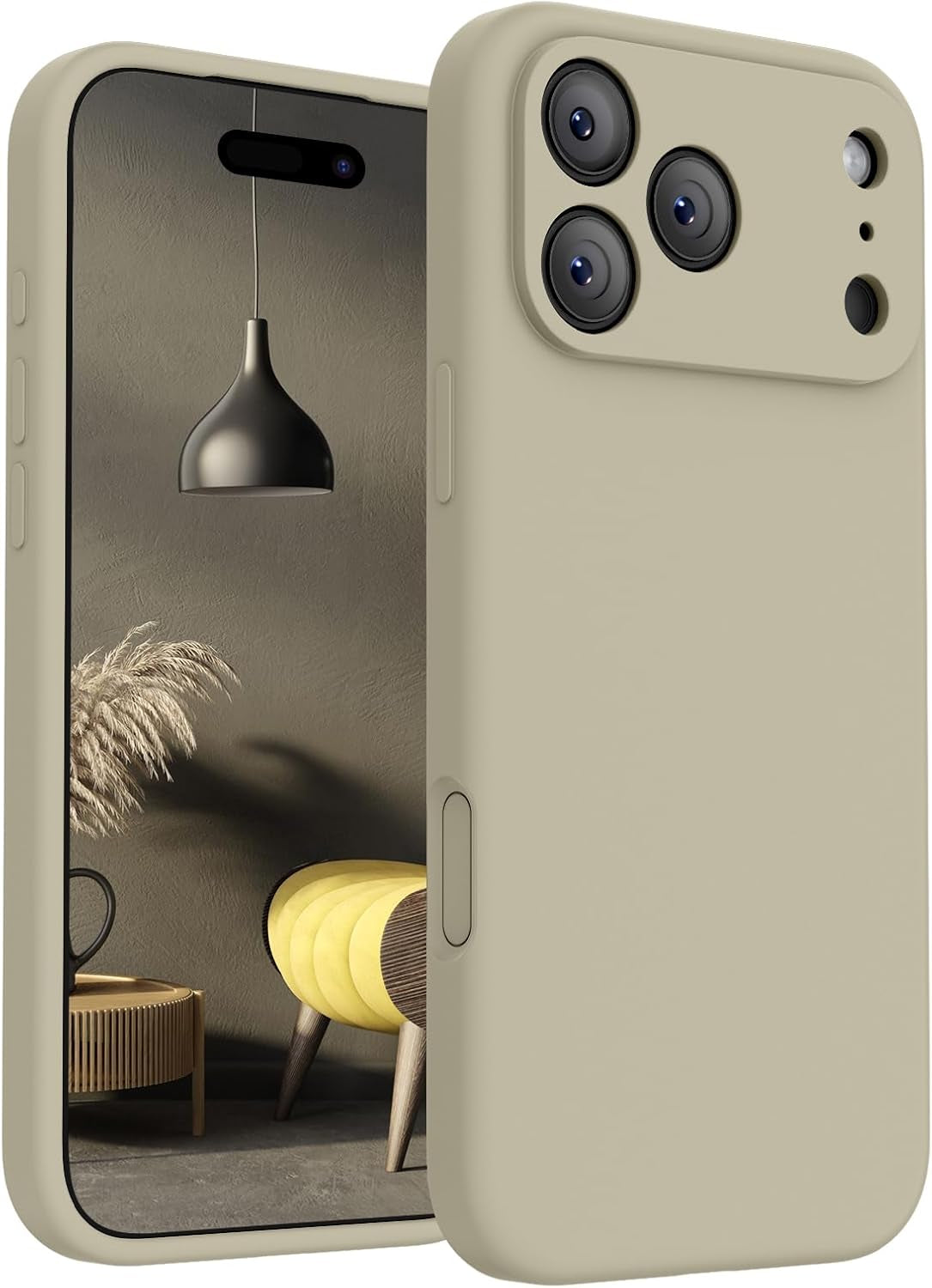 Firenova Magnetic for Iphone 17 Pro Case, Compatible with Magsafe, [Integrated Silicone Camera Control Button] [Camera Protection] Anti-Scratch Microfiber Lining Phone Case, 6.3", Black