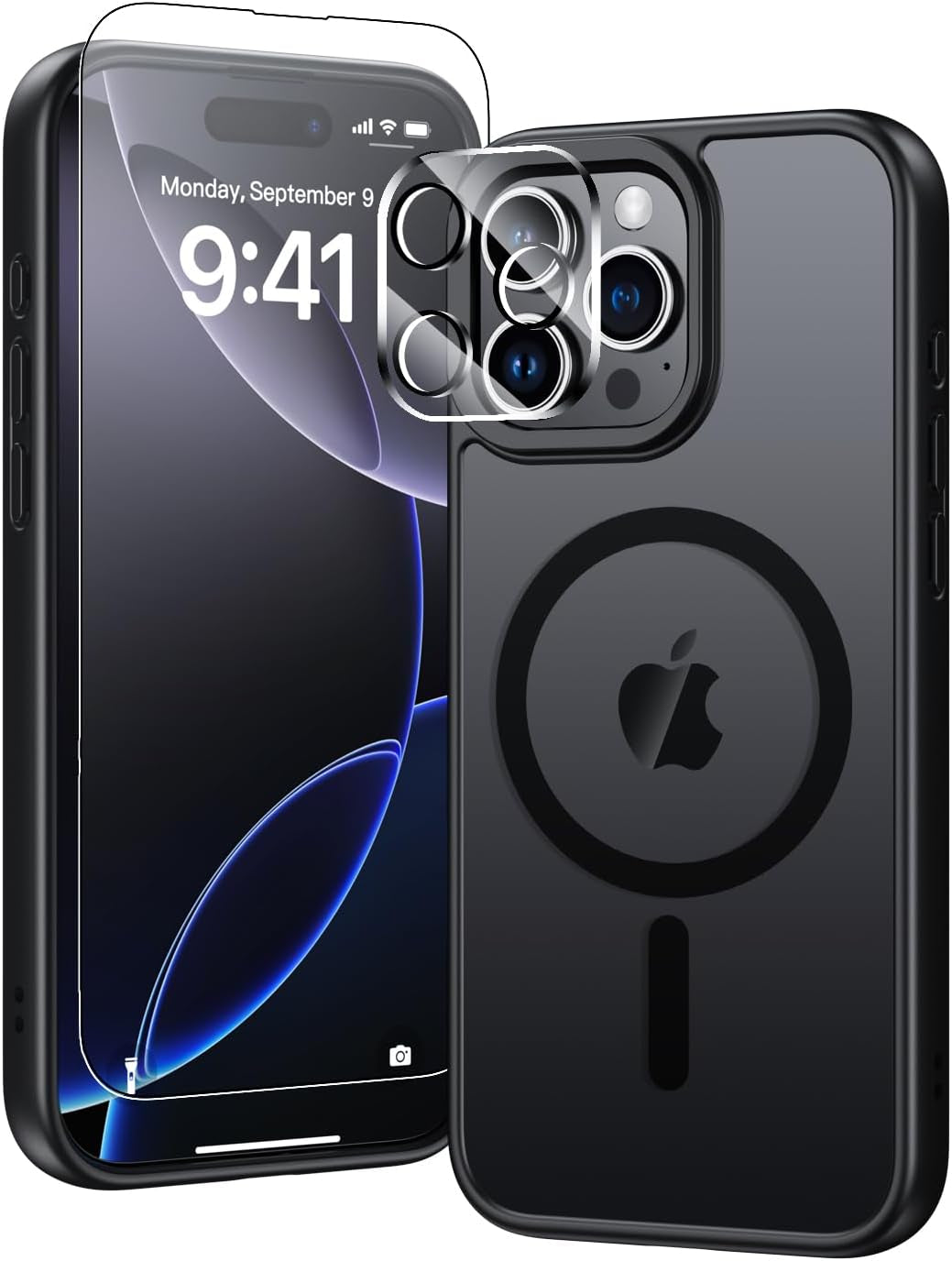 For Iphone 17 Pro Max Case, Compatible with Magsafe, Magnetic Slim Cover, Anti-Yellowing & Shockproof, Full Camera Protection, Includes Screen & Lens Protectors, Clear Protective Case