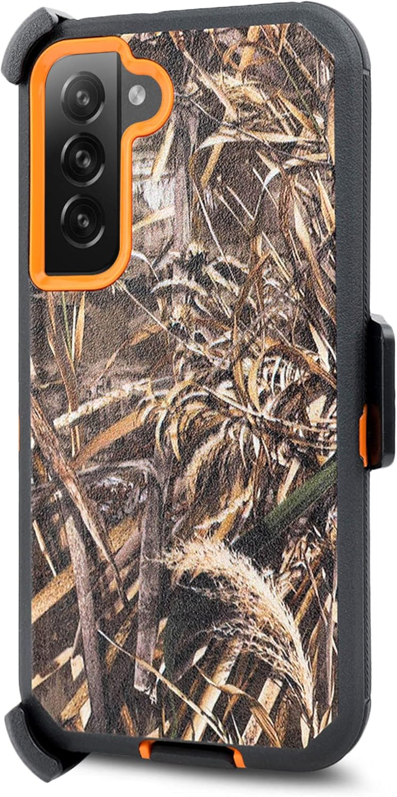 Designed for Samsung Galaxy S22 Case, Holster Protection Full Body Belt Clip Heavy Duty Case with Built in Screen Protector, Shockproof Protection Durable Cover (Black)