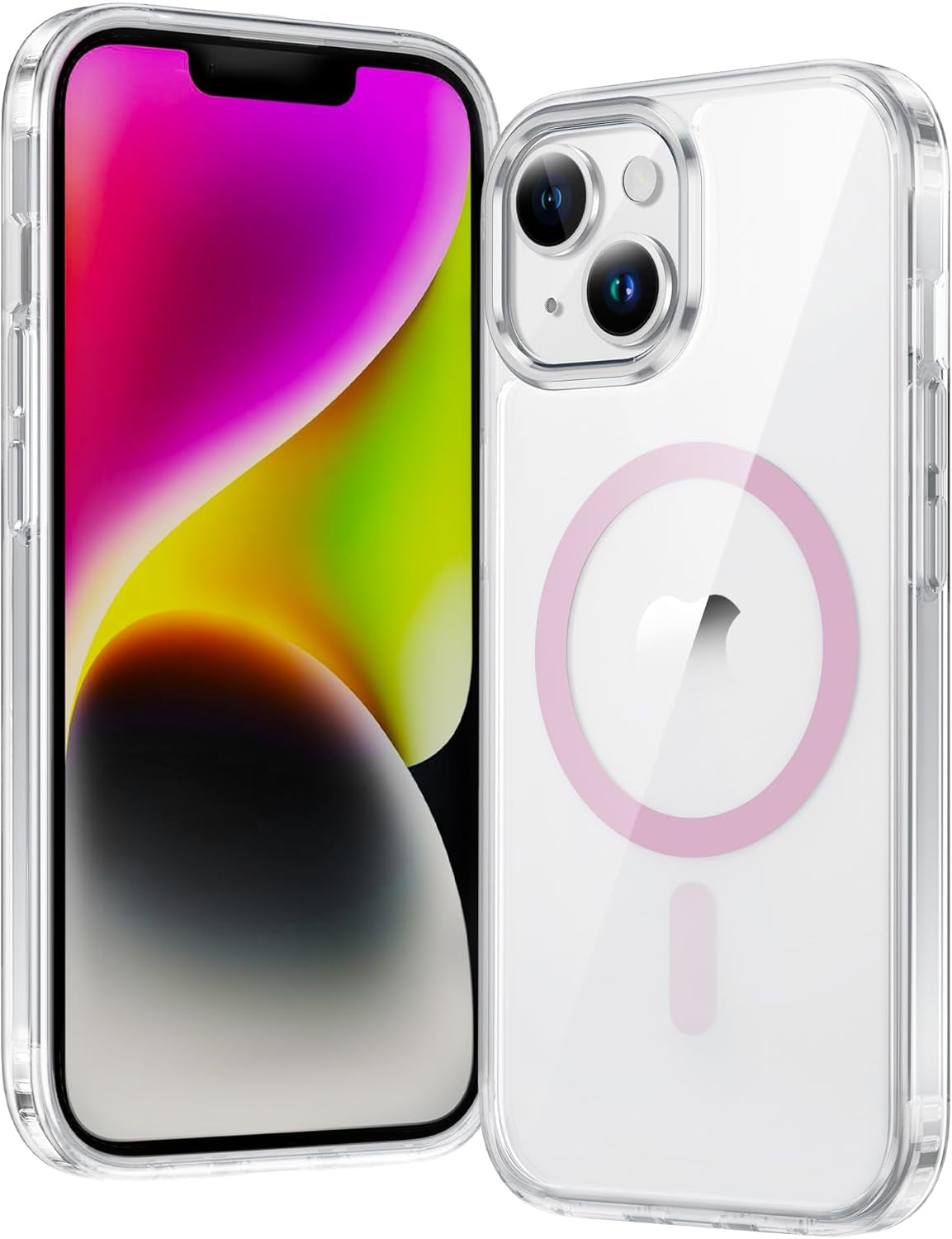 FNTCASE for Iphone 17 Pro-Max Case: Clear Magnetic Phone Cases with Screen Protector Compatible with Magsafe Slim anti Yellowing Rugged Shockproof Protective Transparent Cell Cover (A-Clear)