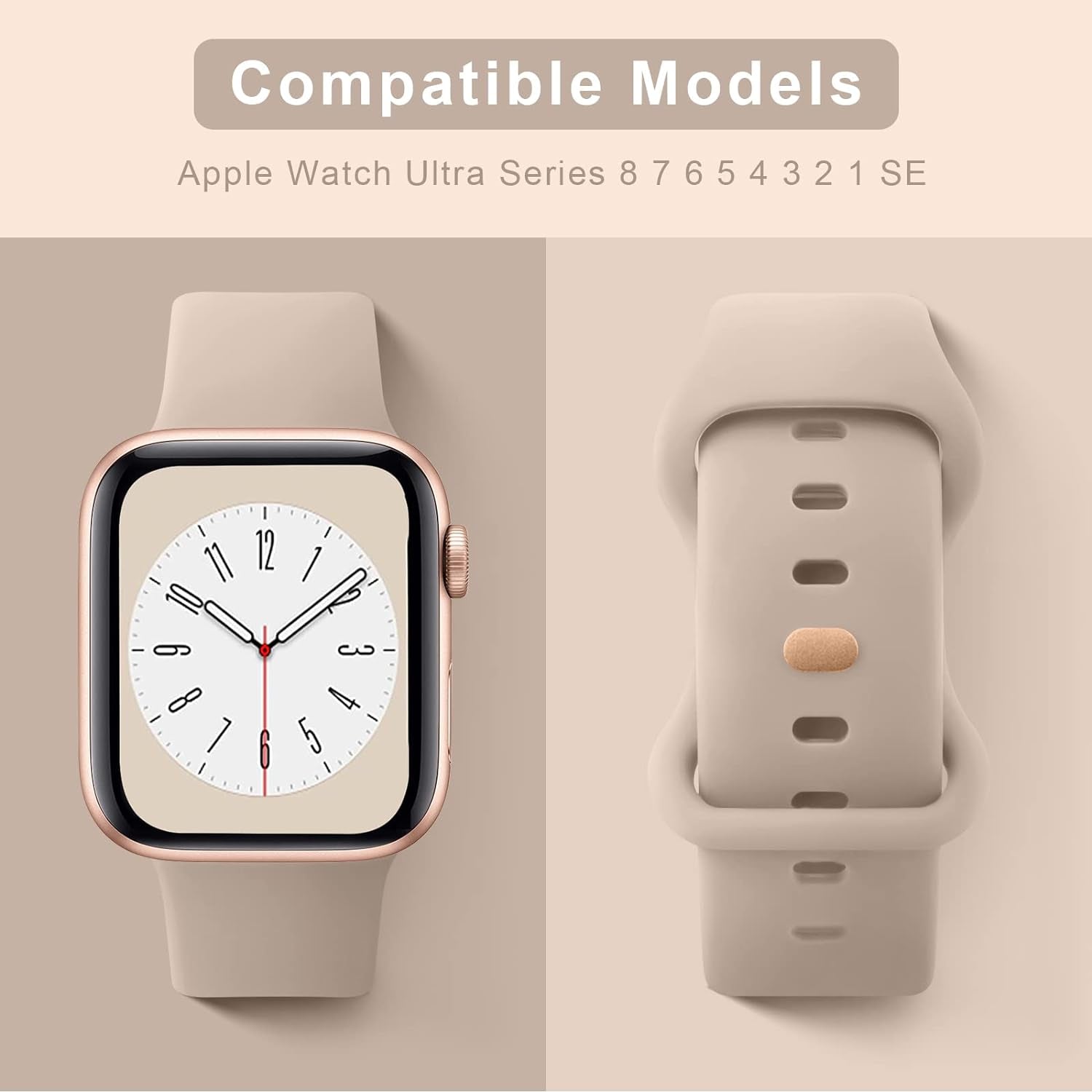 4 Pack Silicone Bands Compatible with Apple Watch Band 38Mm 40Mm 41Mm 42Mm 44Mm 45Mm 49Mm, Soft Waterproof Wristbands Sport Straps for Iwatch Series 9 Ultra SE 8 7 6 5 4 3 2 1 Women Men