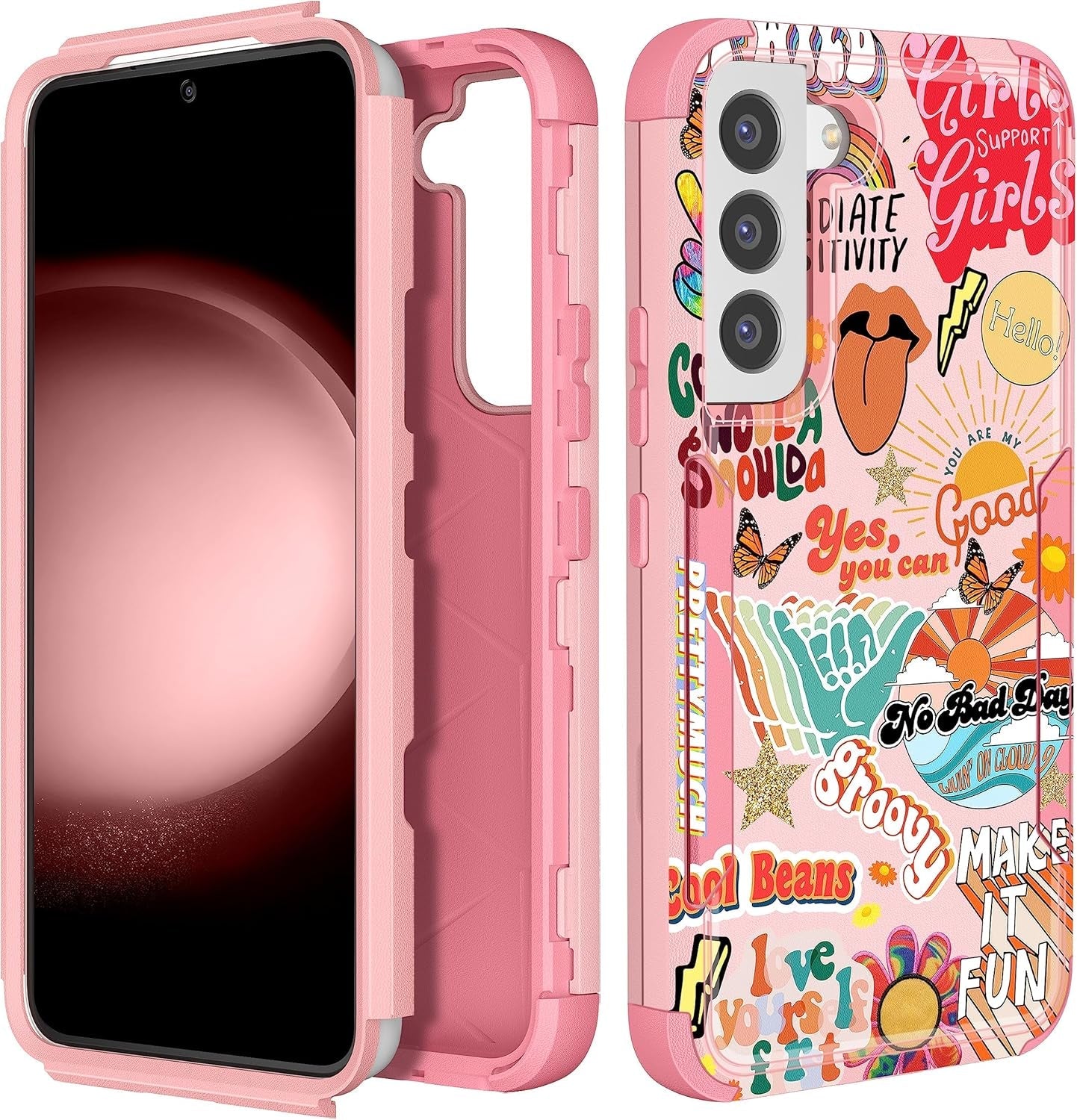 For Samsung Galaxy S22 Case Heavy Duty Protective Designer Strawberry Drop Tested Cute Cases for Men Women Girls Shockproof Protection Rugged Bumper Phone Cover for Galaxy S22 6.1"