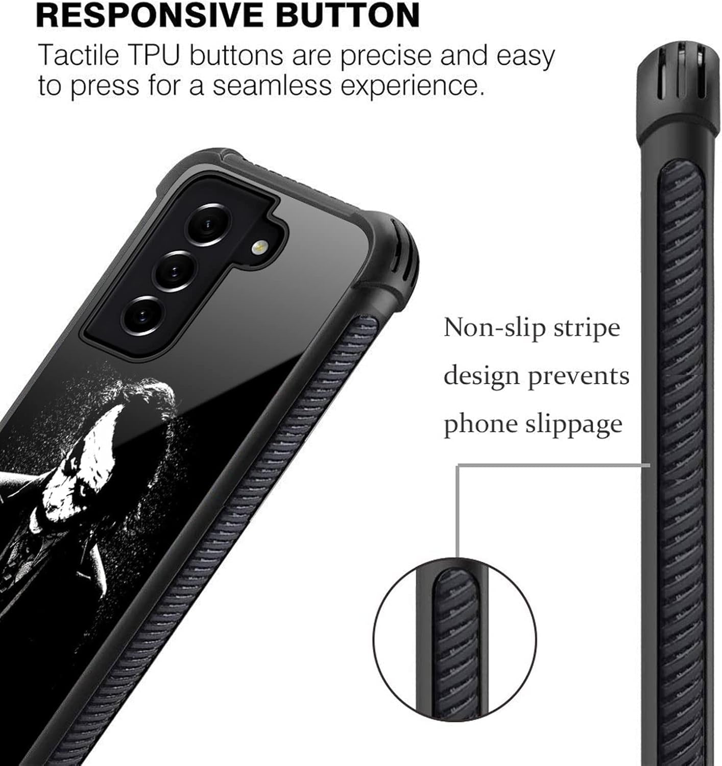 Compatible with Samsung Galaxy S22 plus Case,Watching You Anime Pattern Design Shockproof Non-Slip Case for Samsung Galaxy S22 Plus