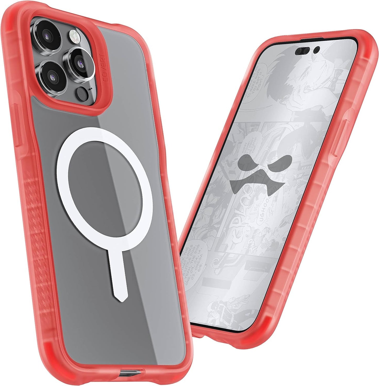 Ghostek Covert Clear Iphone 14 Case - Shockproof Silicone, Compatible with Apple Magsafe Accessories, Slim Protective Phone Cover (6.1 Inch, Black)  Ghostek   