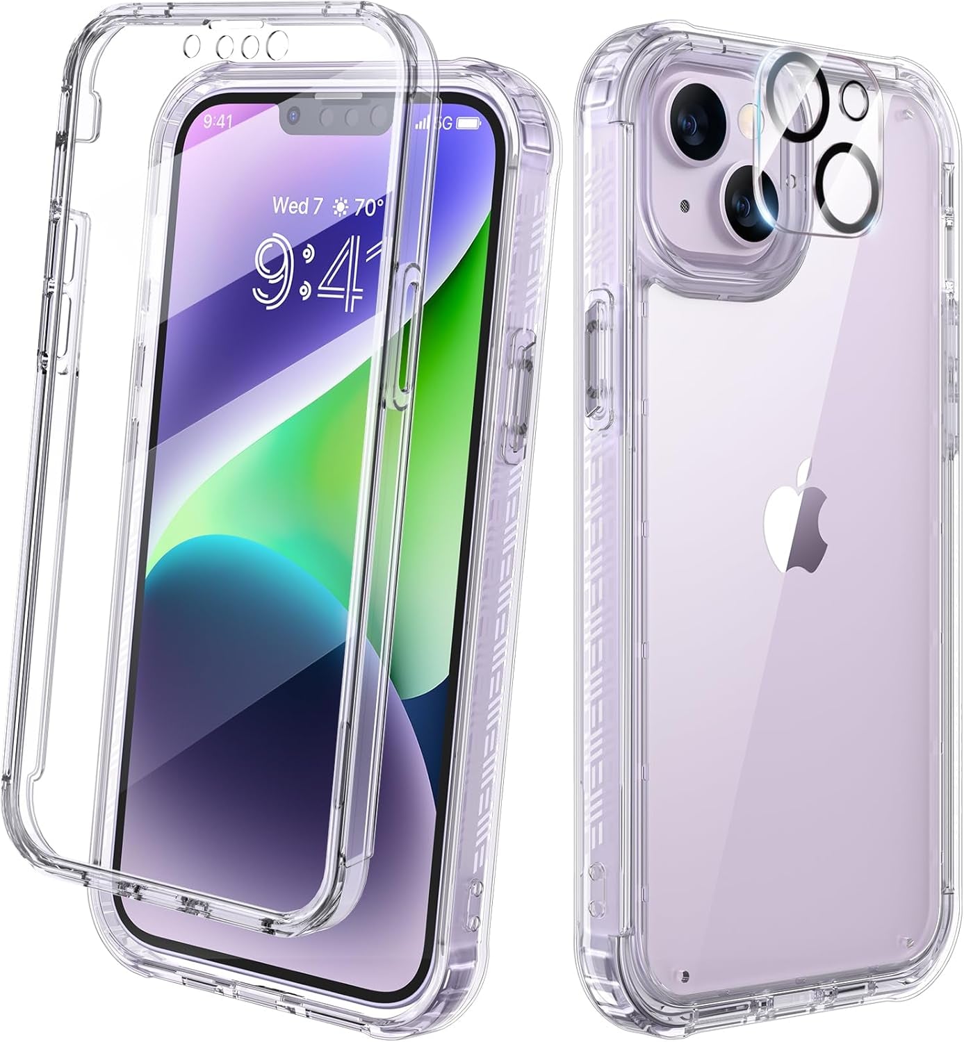 Diaclara Magnetic Designed for Iphone 17 Pro Max Case Full Body Bumper,[Compatible with Magsafe] Military Drop Proof Cover with Built-In Touch Sensitive Anti-Scratch Screen Protector,Orange