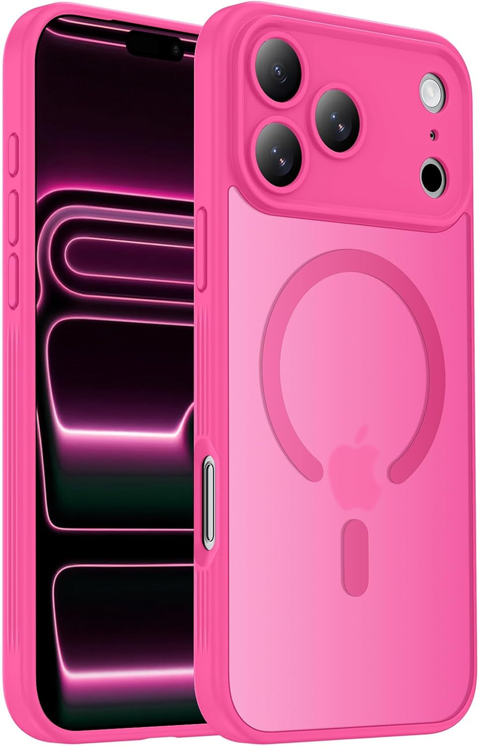 Designed for Iphone 17 Pro Max Case, Compatible with Magsafe, [Camera Protection] [15FT Military Drop Protection] Shockproof Translucent Matte Anti-Slip Phone Case, 6.9", Deep Blue