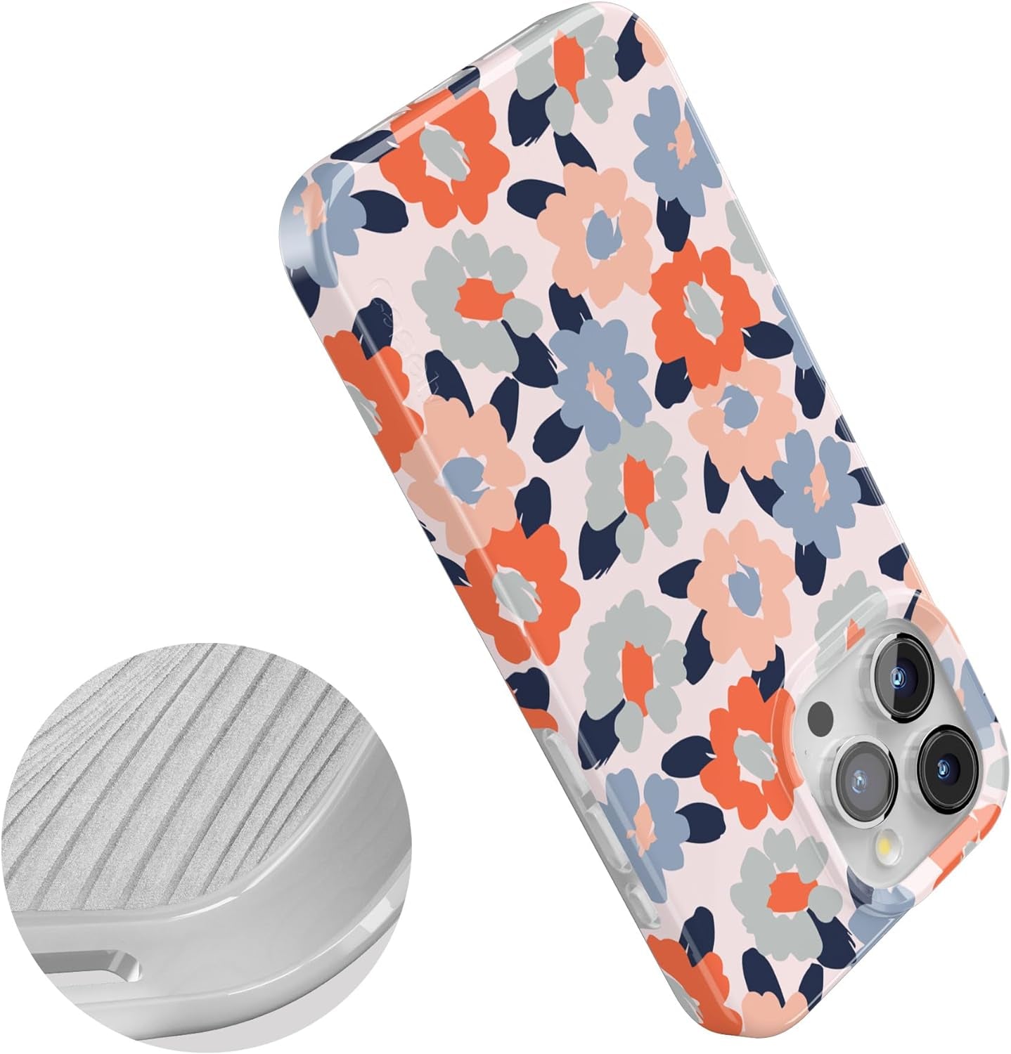 Casely Iphone 15 Pro Case | Field of Flowers | Pastel Floral | Classic Case | Compatible with Magsafe and Action Button  Casely   