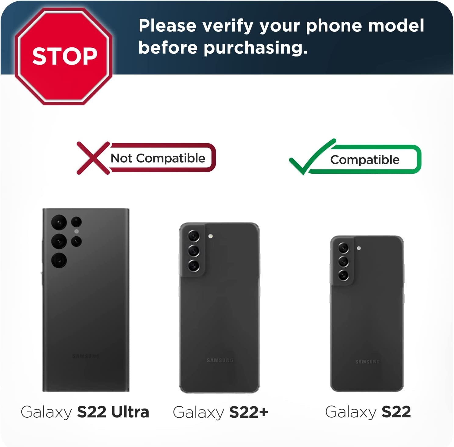 Duraclip Designed for Samsung Galaxy S22 Belt Clip Case, Slim Phone Case with Holster (S22)