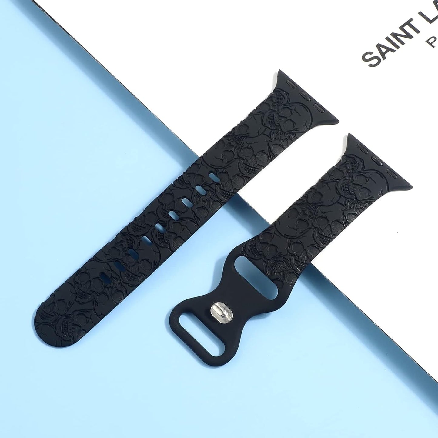 Engraved Silicone Band Compatible with Apple Watch 38Mm 40Mm 41Mm, Cute Fancy Laser Printed Sport Strap Compatible with Iwatch Series 7 6 5 4 3 2 1 SE