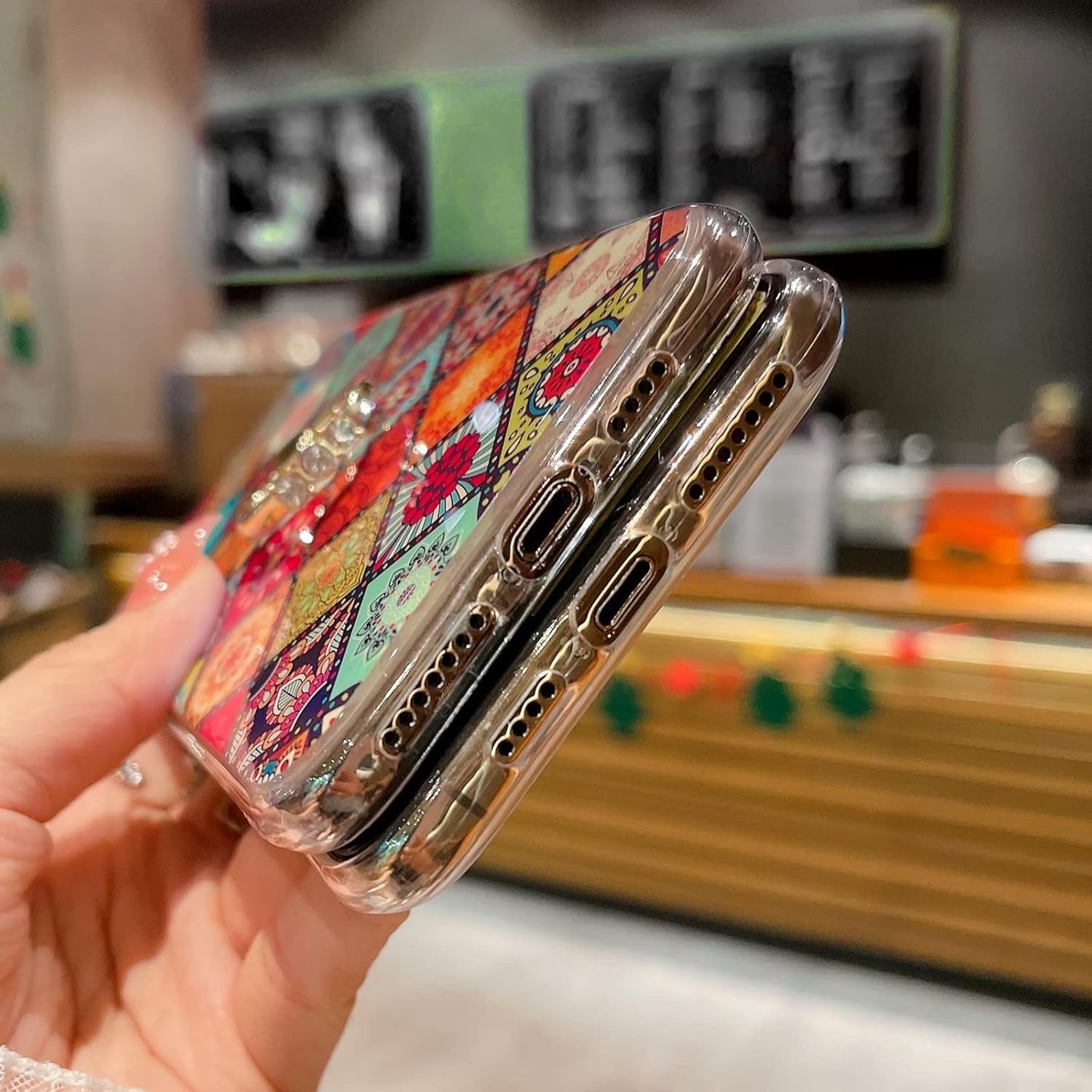 Case for Galaxy A53 5G Retro Floral Slim Cute Bumper Shockproof Protection Phone Case for Girls Women with Gold Ring Stand Flower Ethnic Style Cover for Samsung Galaxy A53 5G - Mandala