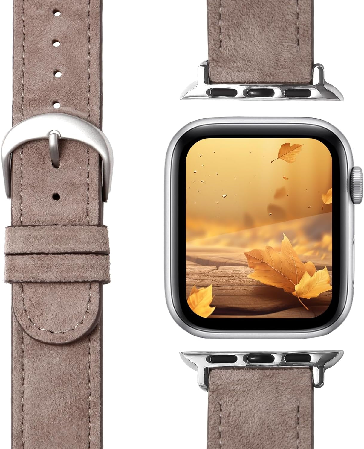 Designer Luxury Band Compatible with Apple Watch Band 45Mm 44Mm 42Mm 49Mm 38Mm 40Mm 41Mm Women Men, Soft Leather Strap Replacement Wristbands for Apple Watch Ultra and Iwatch 9 8 7 6 5 4 3 2 1 SE