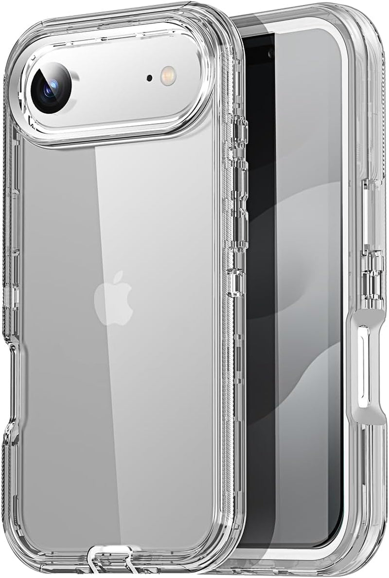Aicase for Iphone 17 Pro Max Case Clear 3 in 1 Heavy Duty Drop Protection Full Body Rugged Shockproof/Dust Proof 3-Layer Military Protective Tough Durable Cover for Iphone 17 Pro Max 6.3"_910