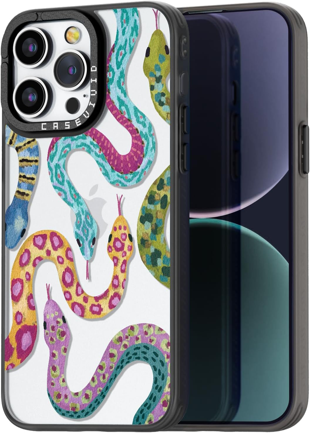 Casevivid Compatible for Iphone 15 Pro Case Cute Aesthetic - Durable Fashion Funny Phone Case - Girly Butterfly Pattern Print Cover Design for Woman Girl 6.1 Inches Black  CASEVIVID   