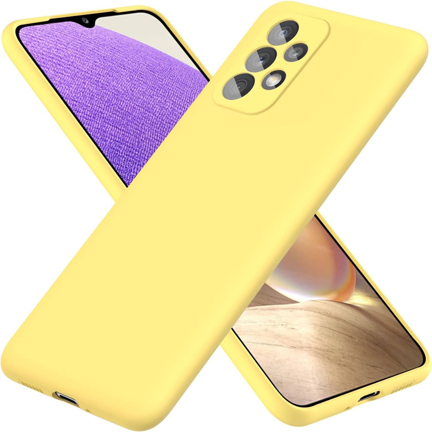 For Samsung Galaxy A53 Case,Liquid Silicone Gel Rubber Phone Case,Non-Yellowing Phone Bumper Cover,Multi-Color Silicone Phone Case,Non-Slip Full Body Ultra Slim Protective Cover(Black) 1.91