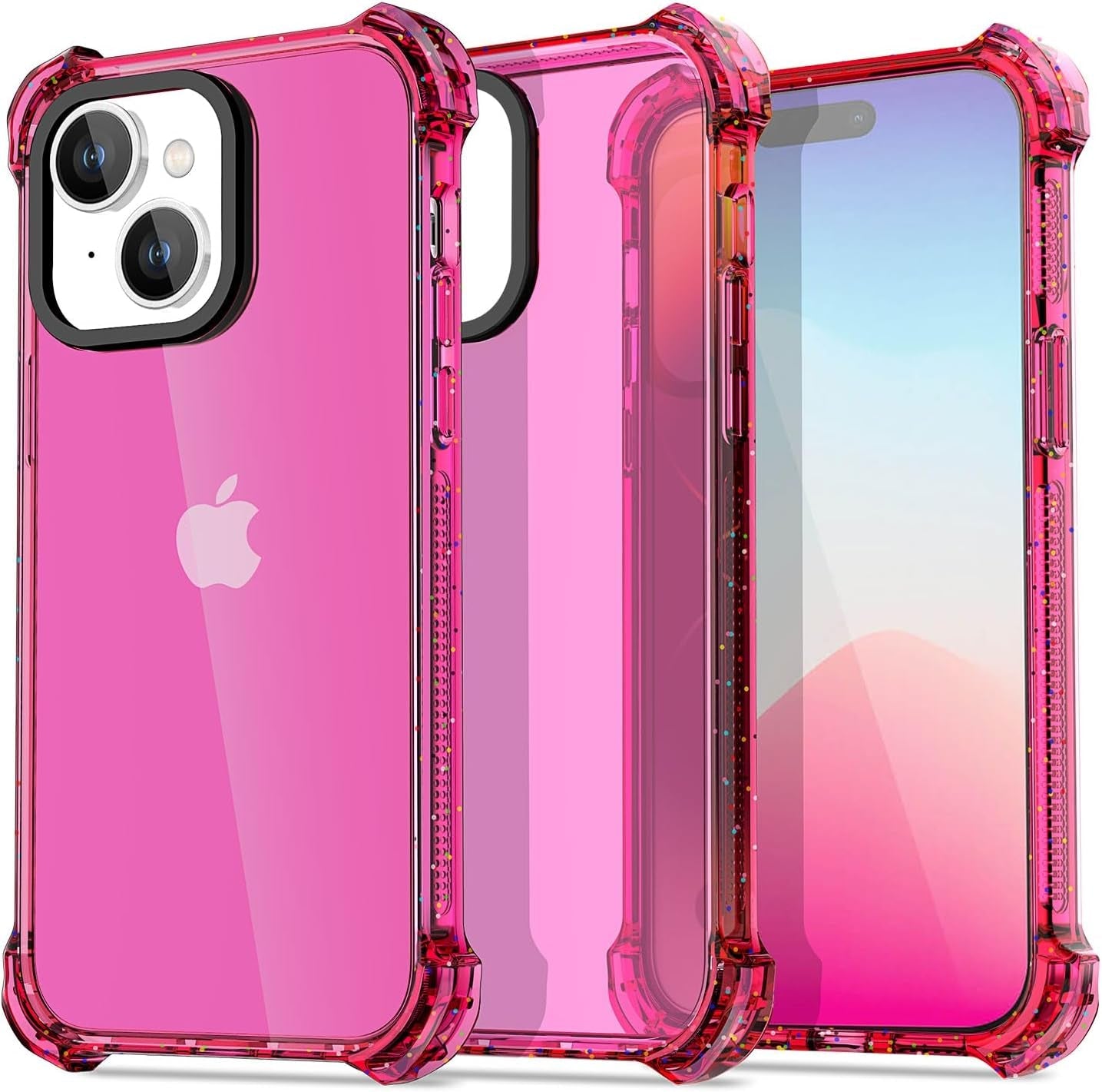 Aicase Clear Blue Bounce Case Compatible with Iphone 15 Plus, Impact Shockproof [Non-Yellowing] [21.3 FT Military Drop Protection] Anti-Scratch Protective Cell Phone Cover  AICase   