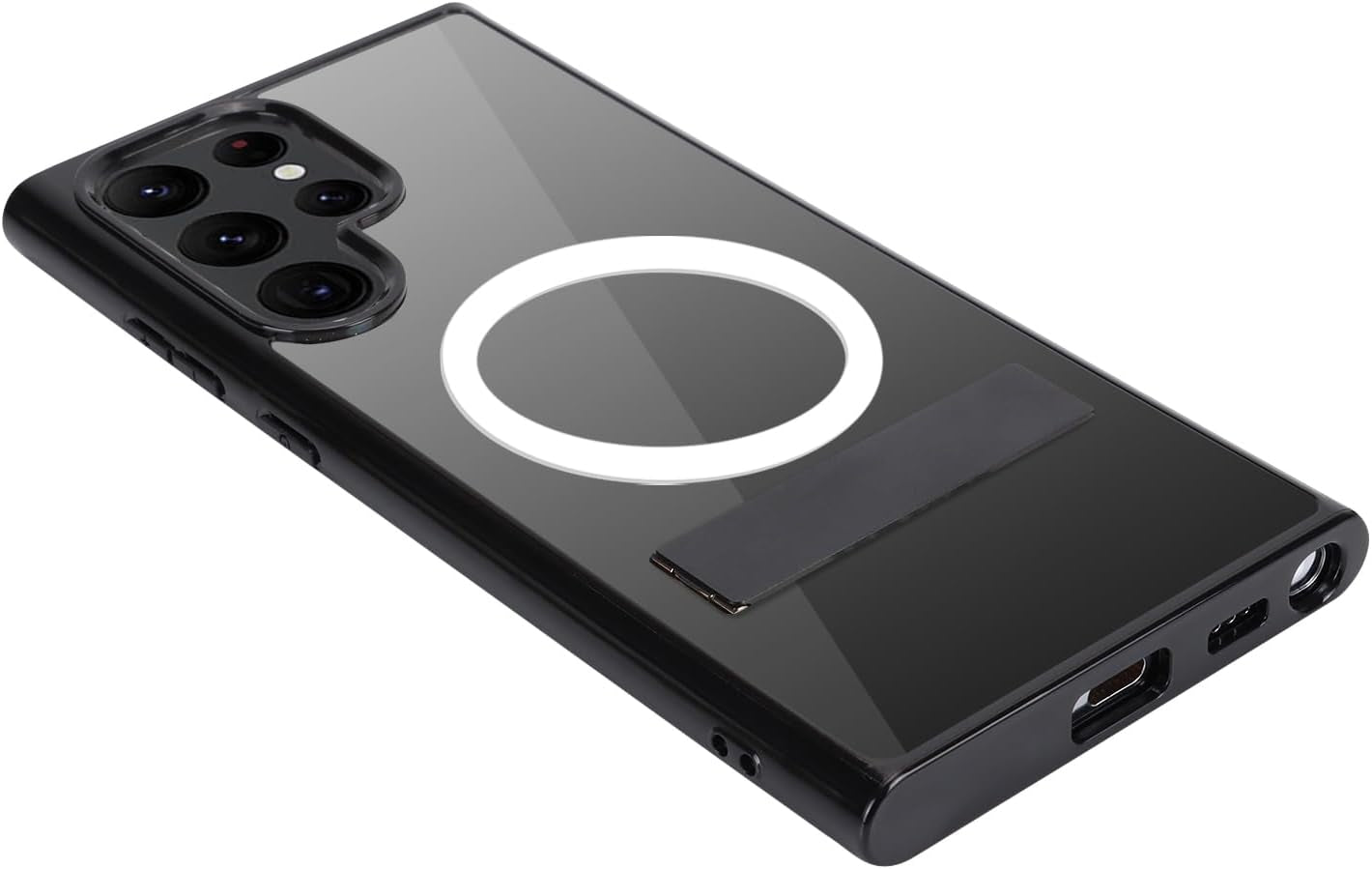 Cavor for Samsung Galaxy S22 Ultra Magsafe Case,S22 Ultra Case with Kickstand, Magnetic Case for Samsung S22 Ultra Phone Case, Full-Body Shockproof Slim Case for Women Men-Black