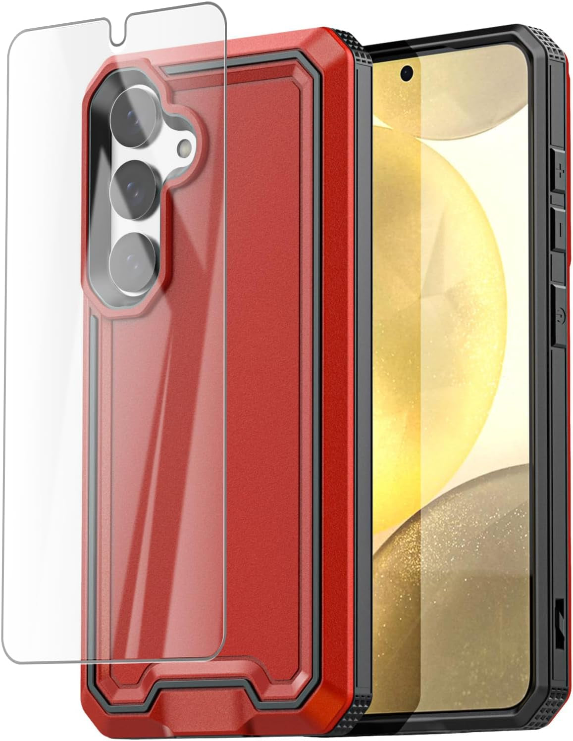 Aicase for Samsung Galaxy S24 Case 5G Built-In Stand with Glass Screen Protector,Heavy Duty Drop Protection Full Body Rugged Shockproof Military Protective Tough Durable Cover for Galaxy S24_6