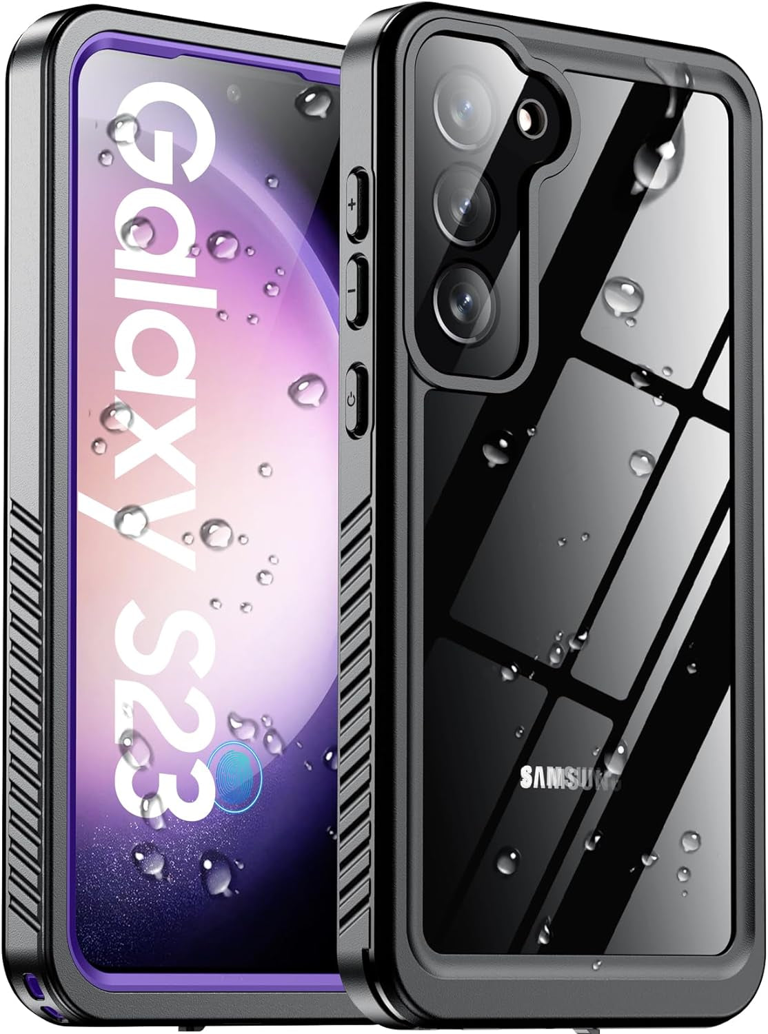 2024 New for Samsung Galaxy S23 Ultra Case Waterproof, [Military Grade Shockproof][Built-In Screen Protector & Glass Camera Protector][Ip68 Underwater][Dustproof][Dropproof] Full Body Phone Case 6.8"