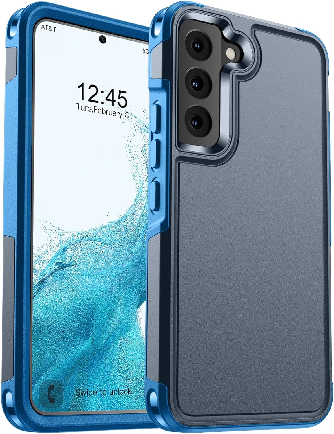 For Iphone 12 Case,Iphone 12 Pro Case,[Compatible with Magsafe][12 FT Military Grade Drop Protection] 2X[Tempered Glass Screen Protector] Magnetic Phone Case for Iphone 12/12 Pro,Deep Blue