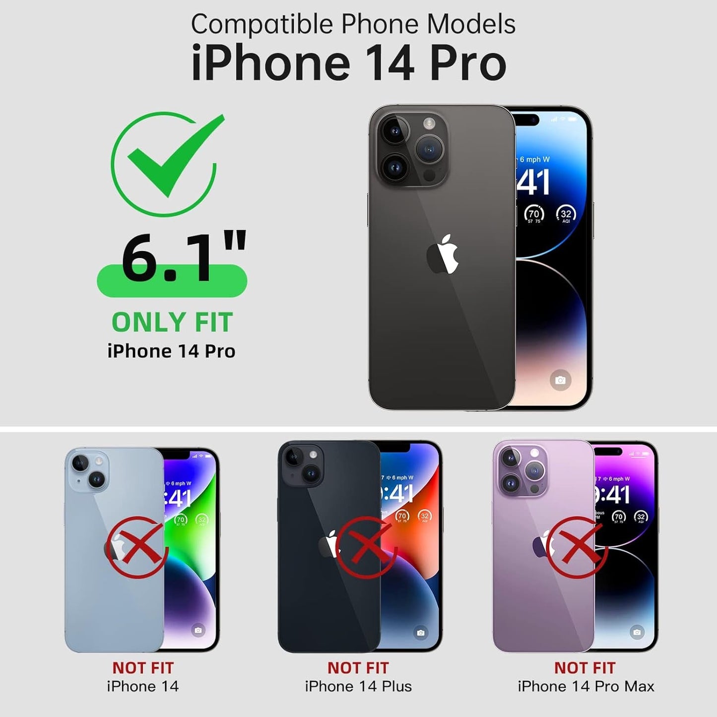 Beasyjoy Waterproof Case for Iphone 14 Pro, Metal Full Body Sealed Phone Case with Built-In Screen Protector, Military Grade Heavy Duty Defender Armor Shockproof Rugged Case 6.1 Inch, Camo  Beasyjoy   