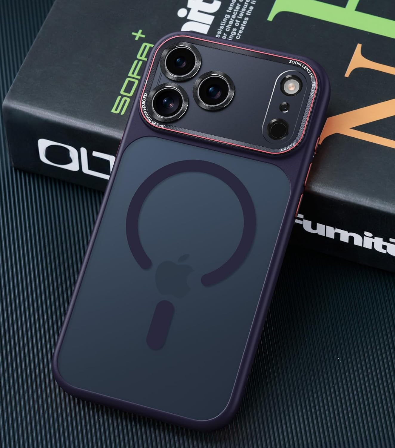 Magnetic for Iphone 17 Pro Max Case with Integrated Camera Protection, [Seamless Work with Magsafe] [Military Grade Shockproof] [Covered Camera Control Button] Case for Iphone 17 Pro Max 6.9'', Orange