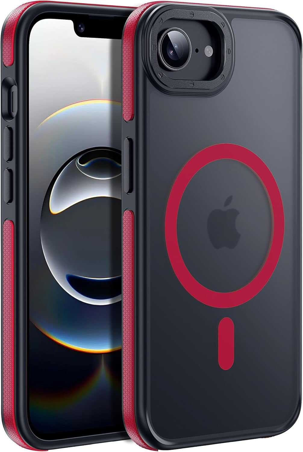 For Iphone 17 Pro Max Case with Camera Lens Protector[10Ft Military-Grade Protection] Compatible with Fit Magsafe Shockproof Slim Thin Cover Case for Iphone 17 Pro Max 6.9 Inch, Orange Bumper