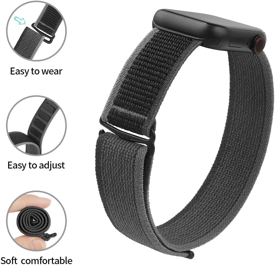 2 Pack Ankle Band Compatible with Apple Watch 49Mm 45Mm 44Mm 42Mm 41Mm 40Mm 38Mm, Lightweight and Breathable Nylon Armband for Women and Men, Sport Ankle Strap for Iwatch SE Ultra Series 9 8 7 6 5 4 3 2 1