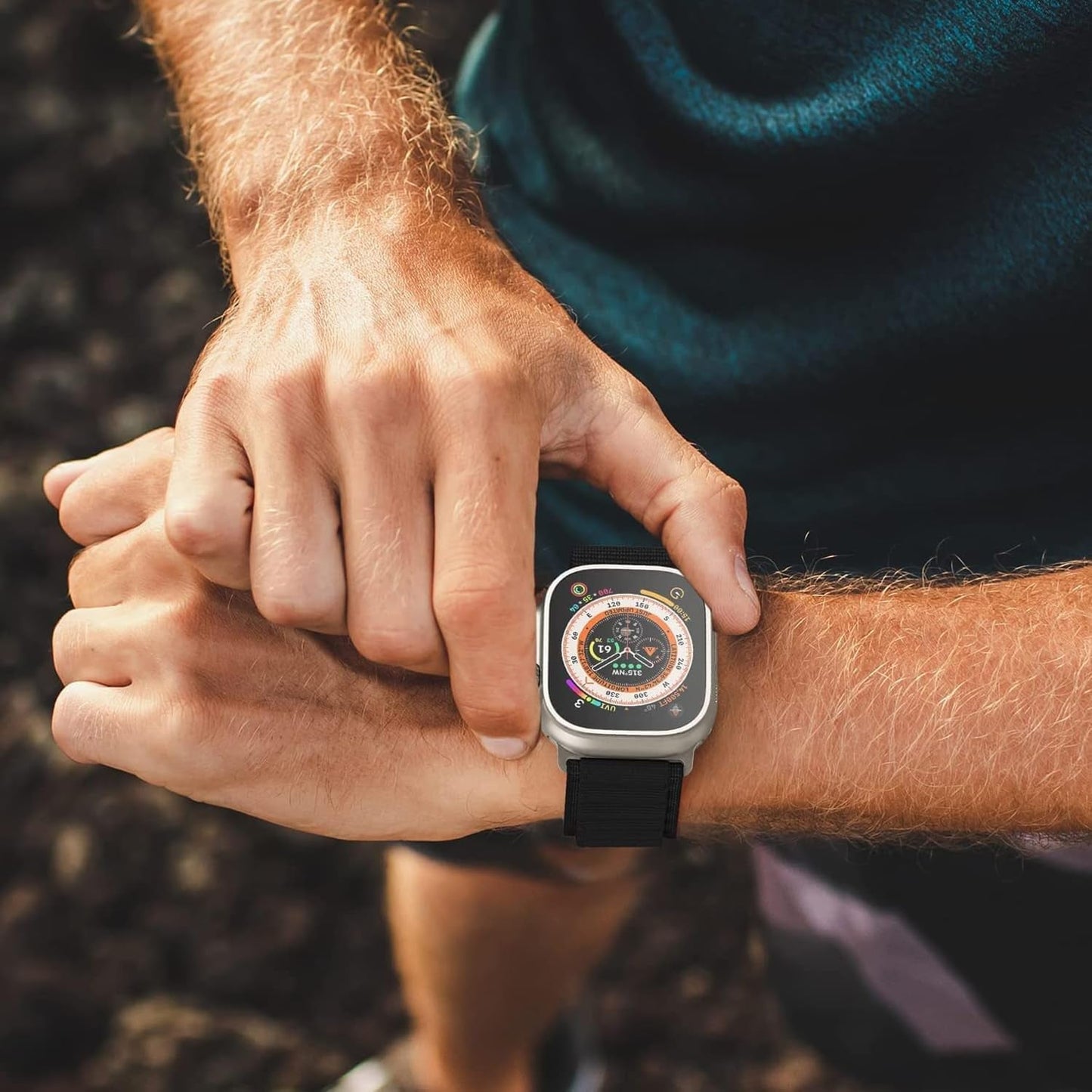 3 Pack Alpine Loop Compatible with Apple Watch Ultra 2/Ultra Band 49Mm 45Mm 44Mm 42Mm 41Mm 40Mm 38Mm for Men Women, Nylon Sport Loop Replacement Strap with C-Hook for Iwatch Ultra SE Series 9/8/7/6/5/4/3/2/1