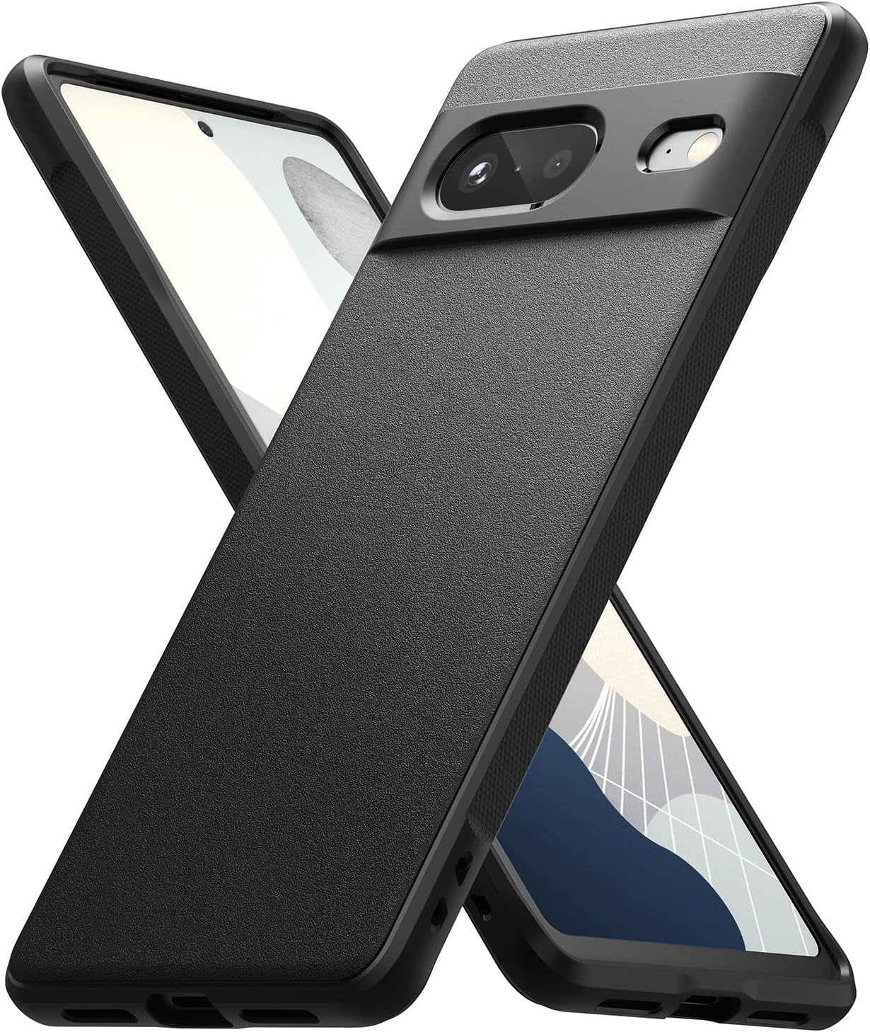 Ringke Onyx [Anti-Fingerprint Technology] Compatible with Google Pixel 7 Case 5G, Shockproof Rugged Heavy Duty Non-Slip Flexible Smudge Proof Cover - Dark Green  Ringke Black  