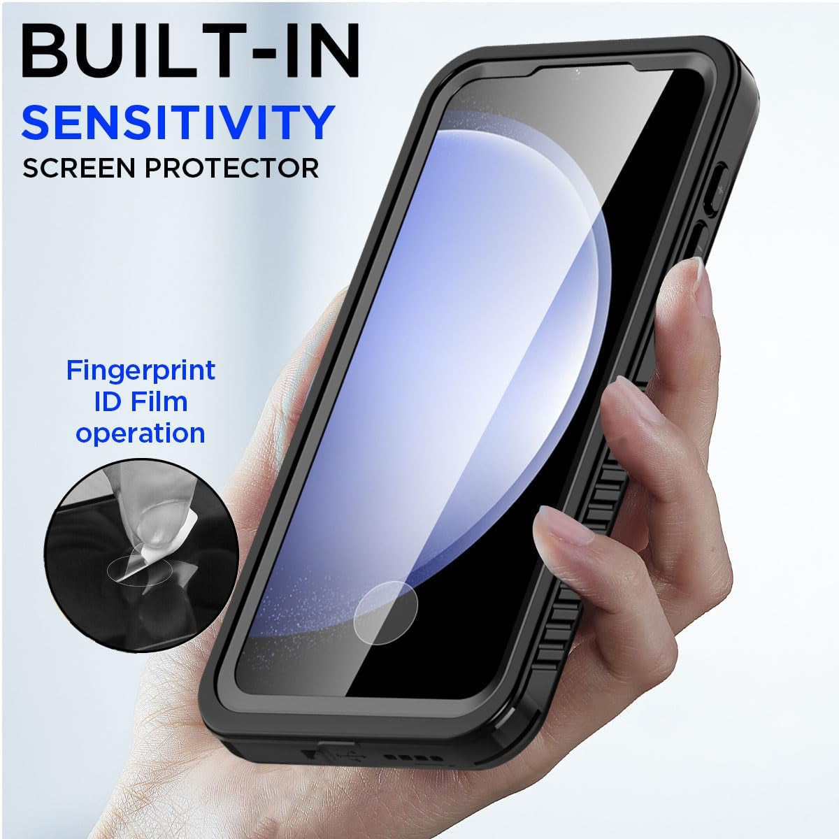 Aicase for Samsung Galaxy S23 FE Case Waterproof Clear Built-In Screen Protector Snowproof,Dustproof,Shockproof,Ip68 Certified [Real 360] Full Body Protection Fully Sealed Underwater for S23 FE 6.4"_1