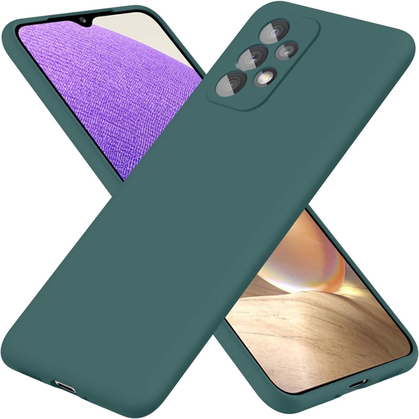 For Samsung Galaxy A53 Case,Liquid Silicone Gel Rubber Phone Case,Non-Yellowing Phone Bumper Cover,Multi-Color Silicone Phone Case,Non-Slip Full Body Ultra Slim Protective Cover(Black) 1.91