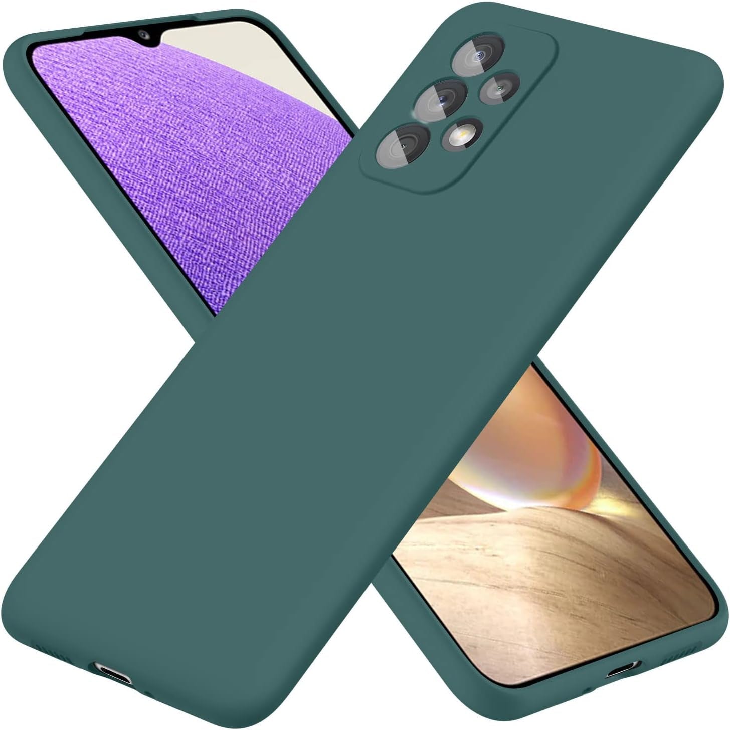 For Samsung Galaxy A53 Case,Liquid Silicone Gel Rubber Phone Case,Non-Yellowing Phone Bumper Cover,Multi-Color Silicone Phone Case,Non-Slip Full Body Ultra Slim Protective Cover(Black) 1.91