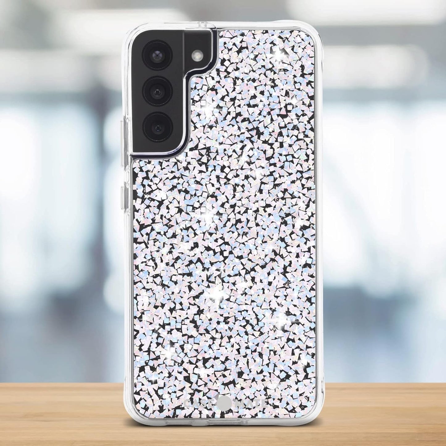 Case-Mate Samsung Galaxy S22 plus Case - 6.6' Twinkle Diamond - 10Ft Drop Protection with Wireless Charging - Luxury Bling Glitter for S22 plus 5G - anti Scratch, Shock Absorbing Materials, Slim Fit