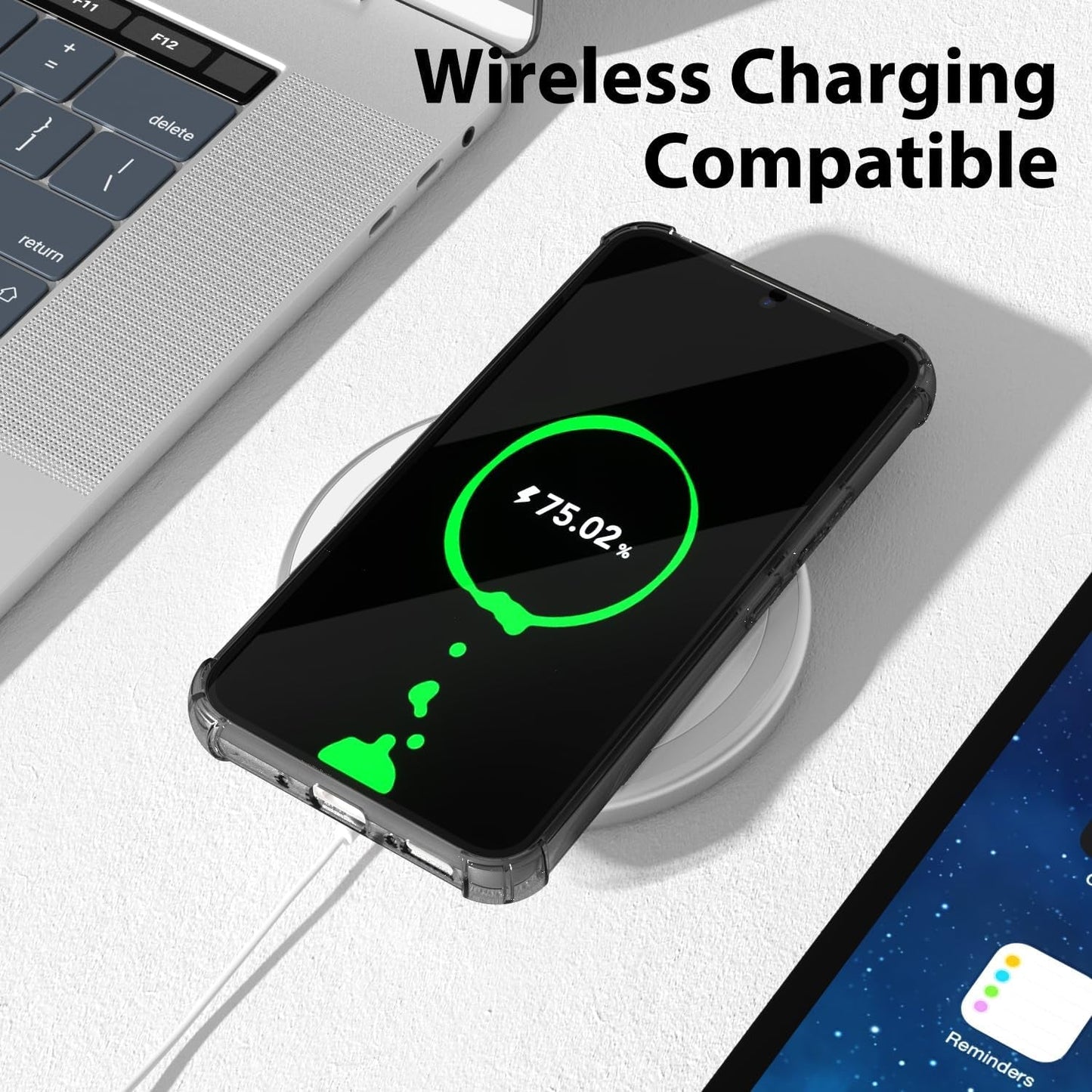 For Samsuang Galaxy A54 5G Case Clear, Transparent Jelly Protective Silicone Phone Case Design for Women Girly Cute Simple, Thin Slim Fit Soft Flexible TPU Shockproof Bumper, Clear Black