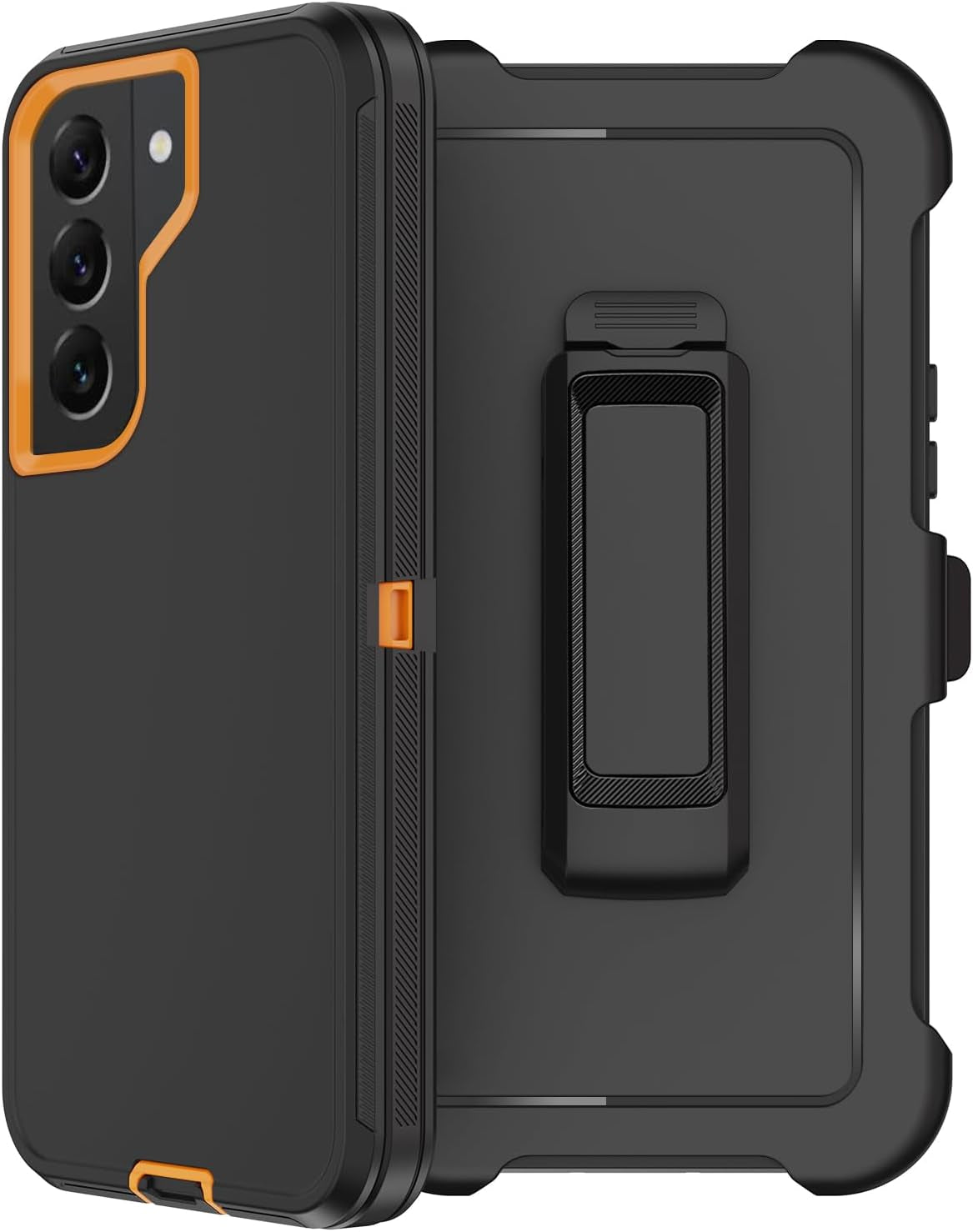 For Samsung Galaxy S22 plus Case with Belt Clip Holster, 2X Screen Protector, [Military Grade Protection] Heavy Duty Full Body Shockproof Rugged Protective Cover for Samsung S22 plus 5G (Black)