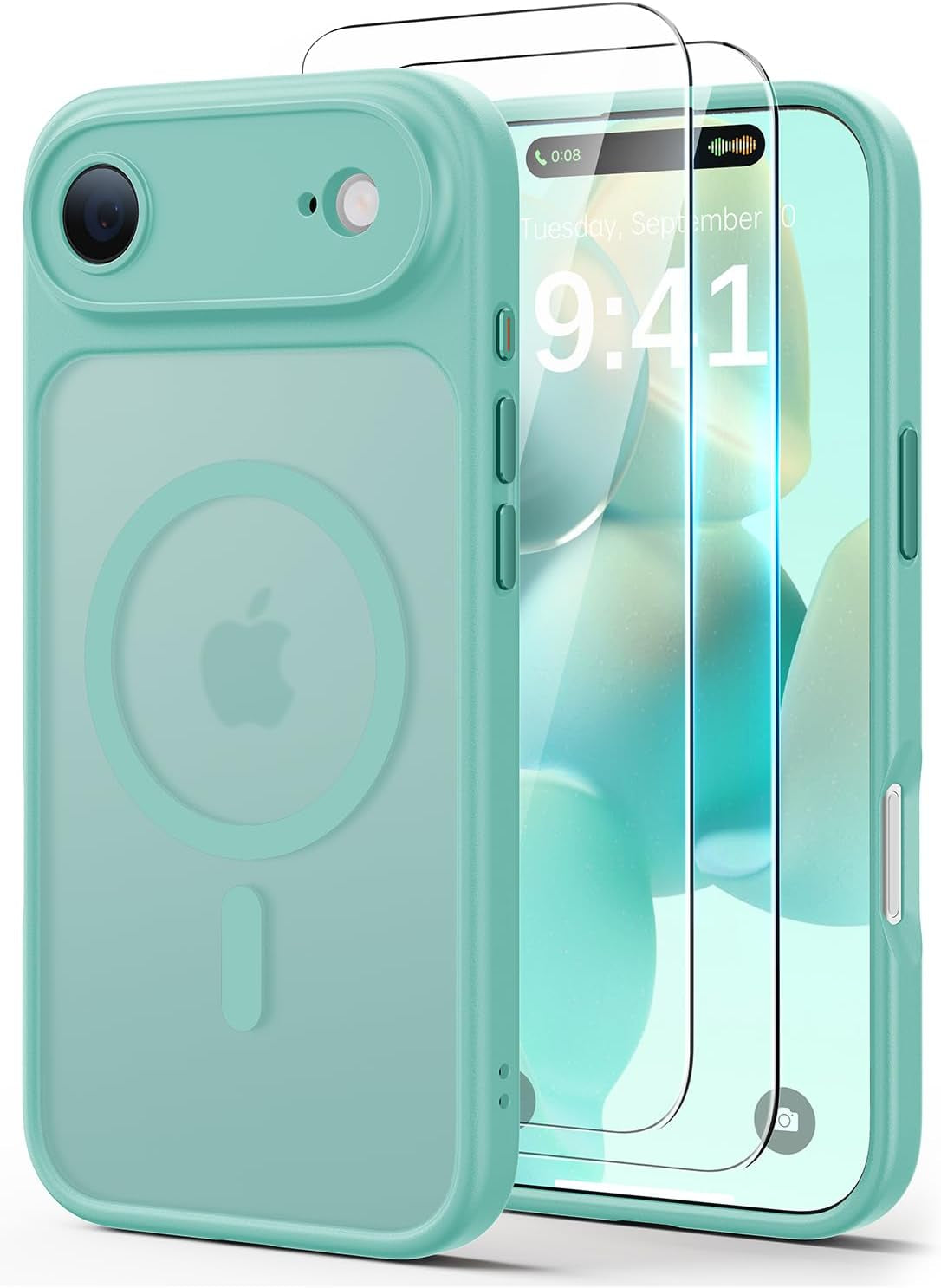 JJL for Iphone 17 Pro Case with 2 Pack Screen Protectors, Compatible with Magsafe, Full Camera Protection, Translucent Matte Magnetic Phone Cover, Deep Blue